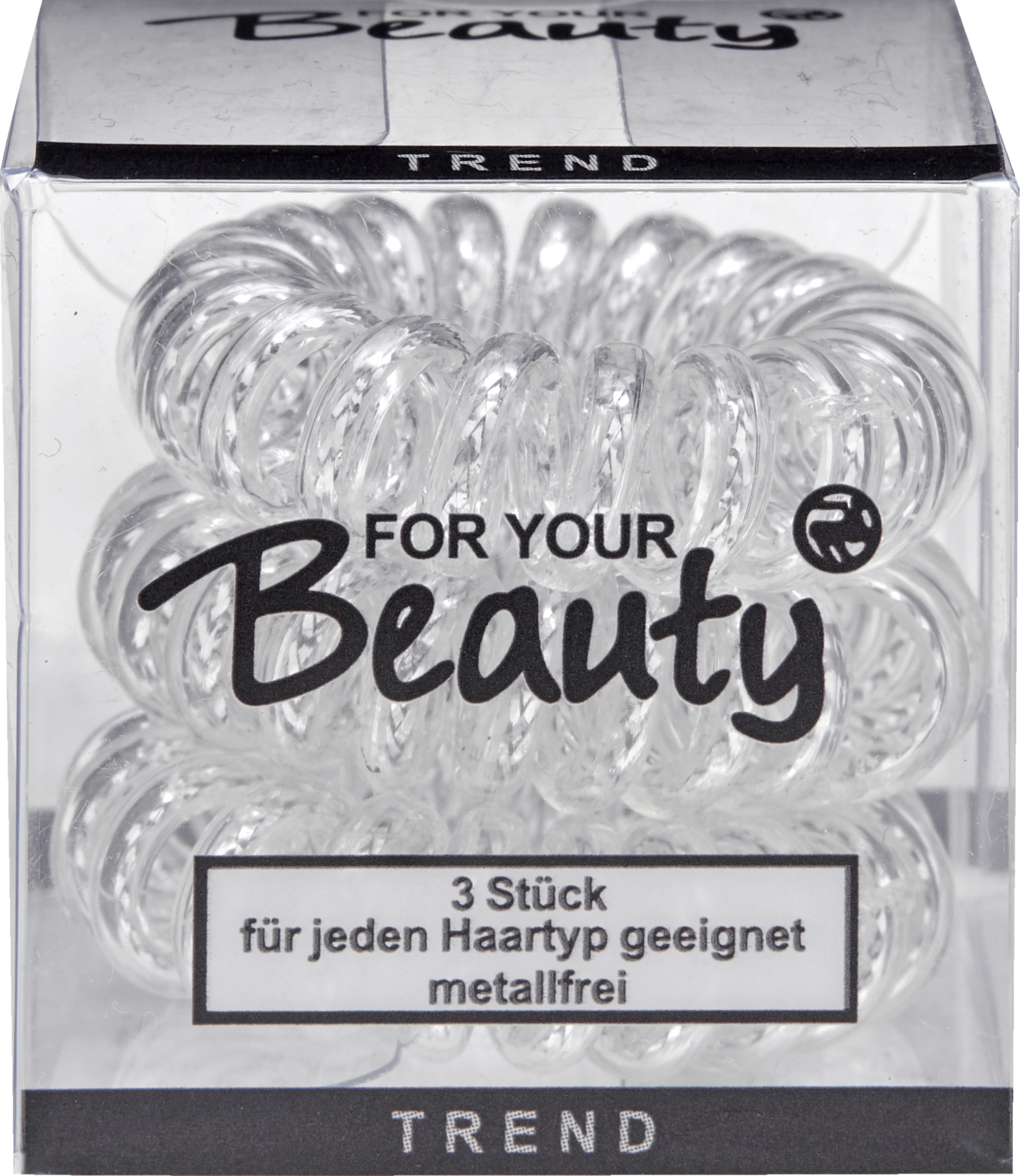 FOR YOUR Beauty FOR YOUR BEAUTY SPIRALZOPFGUMMI SORTIERT 3 STÜCK
