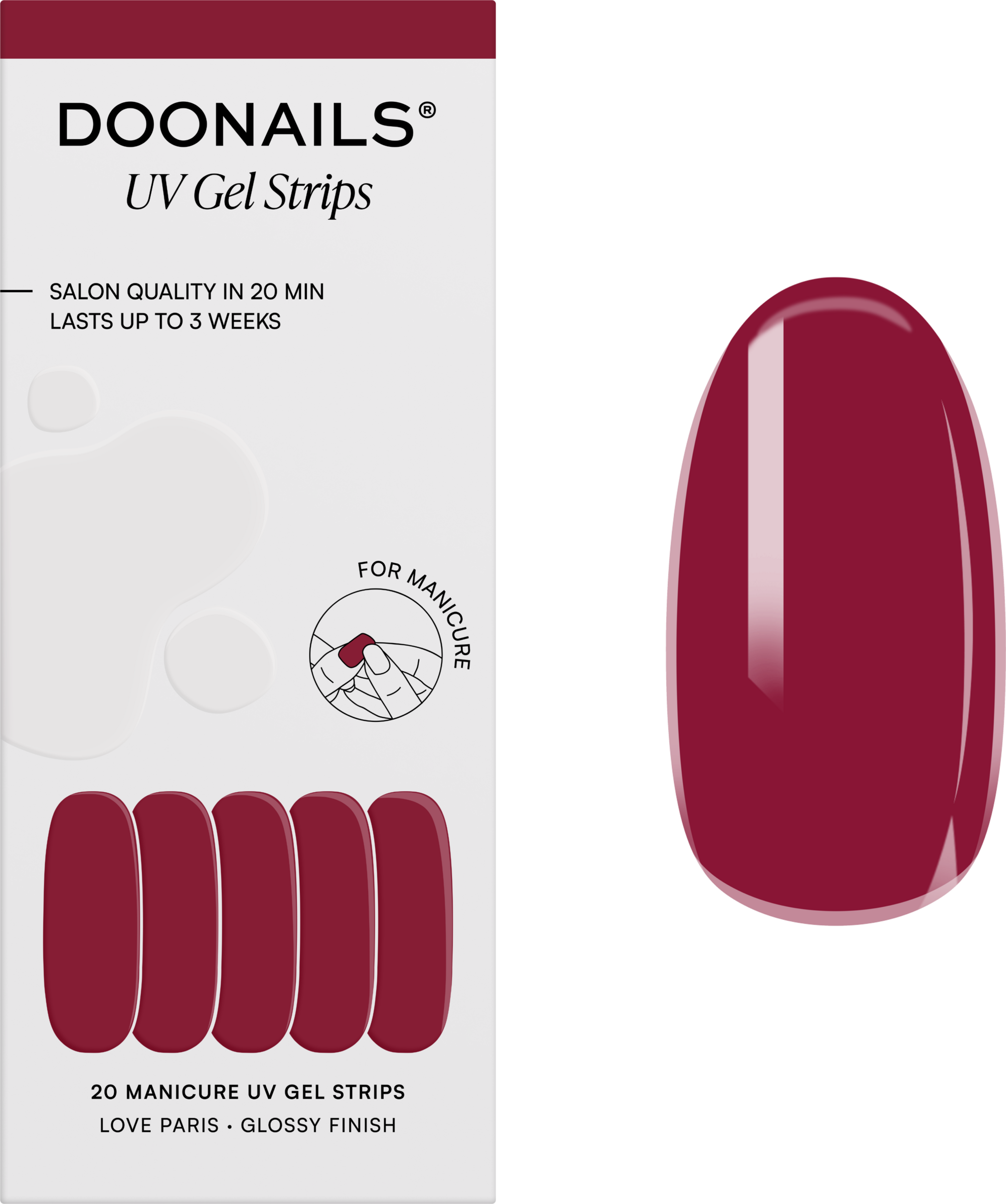 Doonails Love Paris Gel Strips