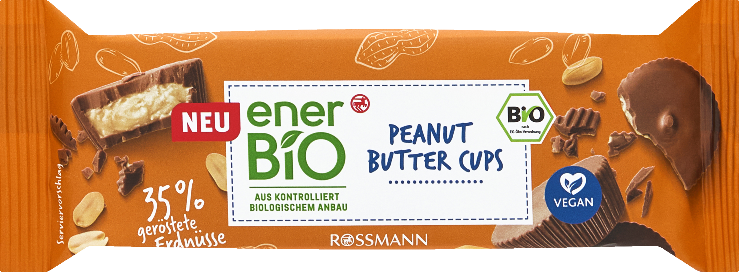 enerBiO Peanut Butter Salted Caramel Cups