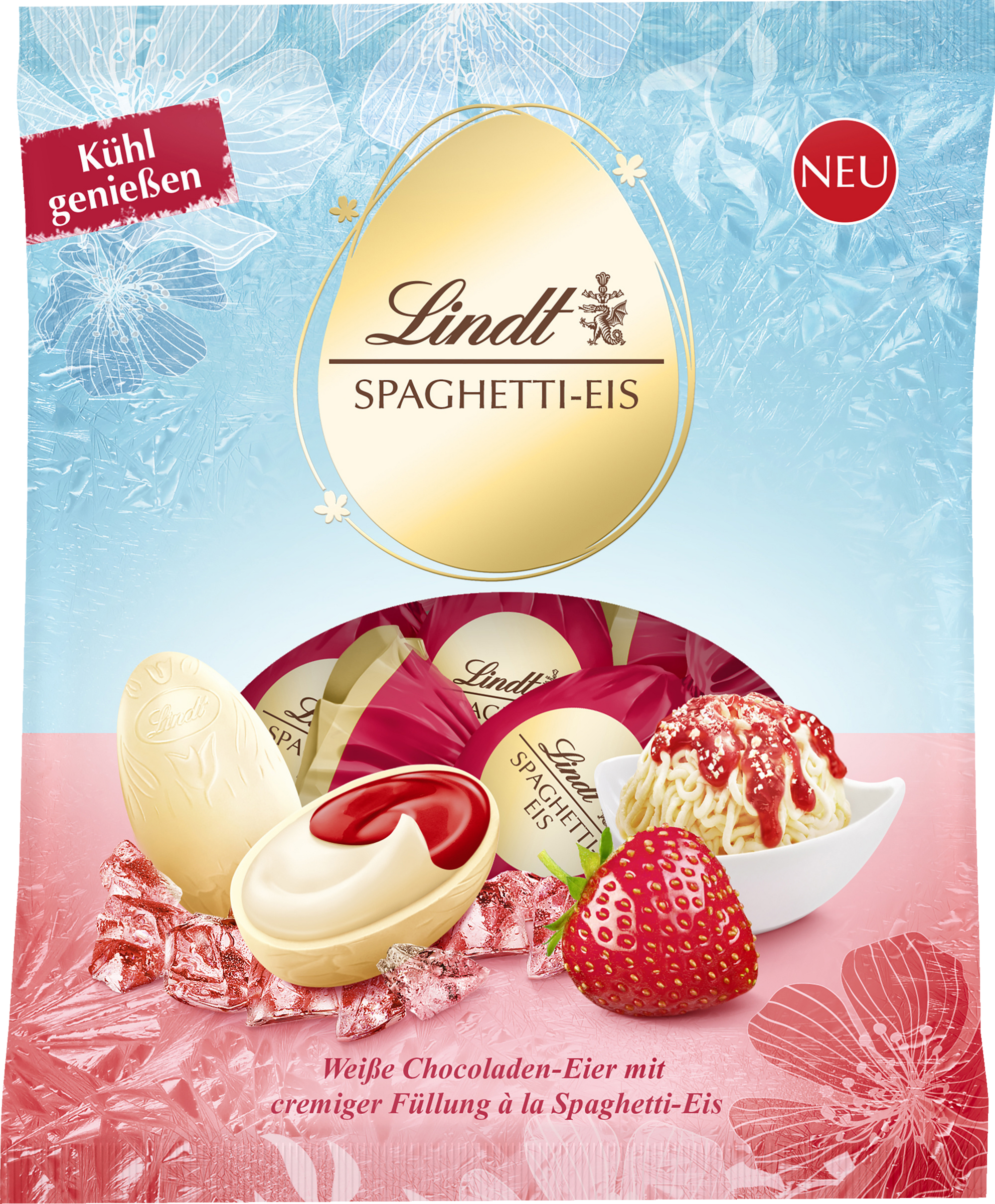 Lindt Mini Eier Spaghetti-Eis