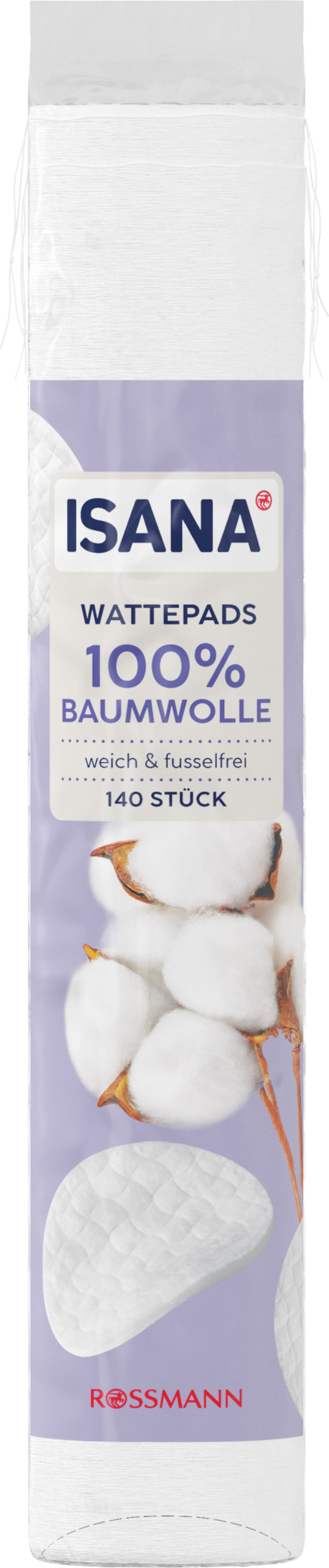 ISANA Wattepads 100% Baumwolle