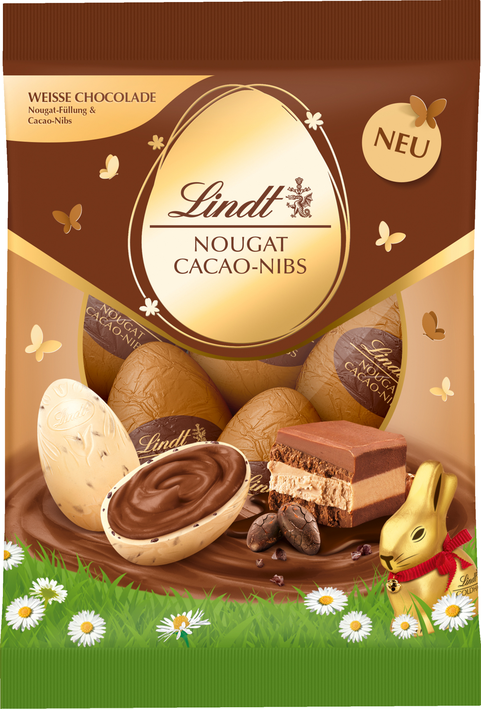 Lindt Nougat Cacao-Nibs Eier
