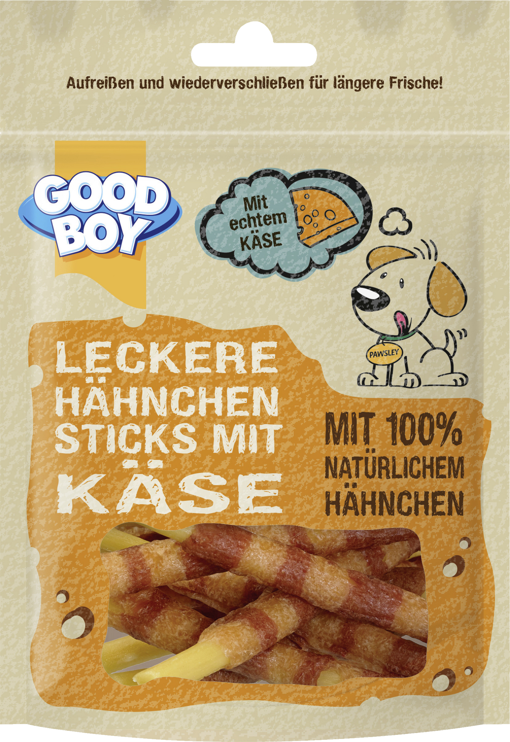 Good Boy Käse-Hähnchen-Sticks