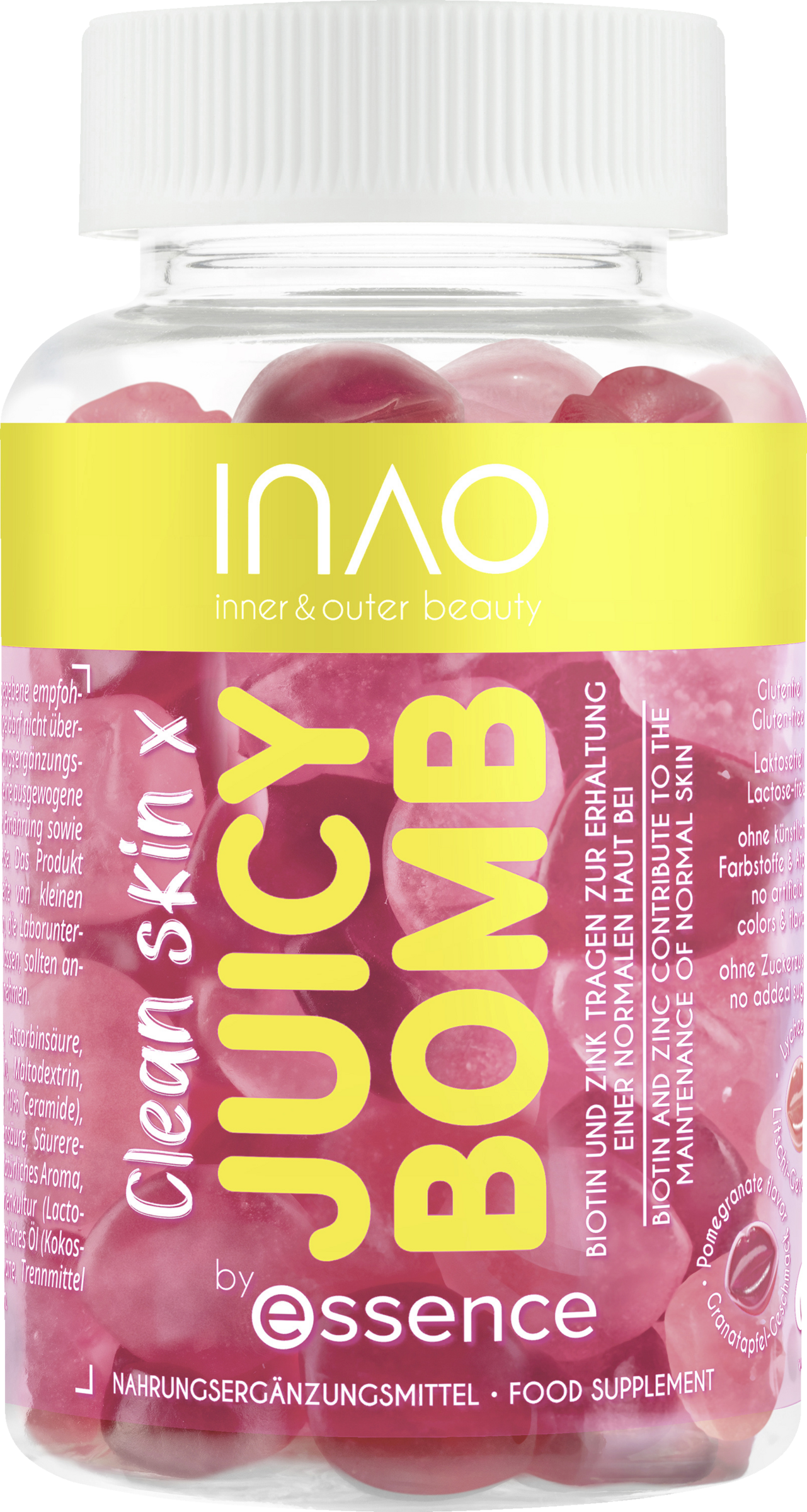 INAO by essence Clean Skin x JUICY BOMB Gummies