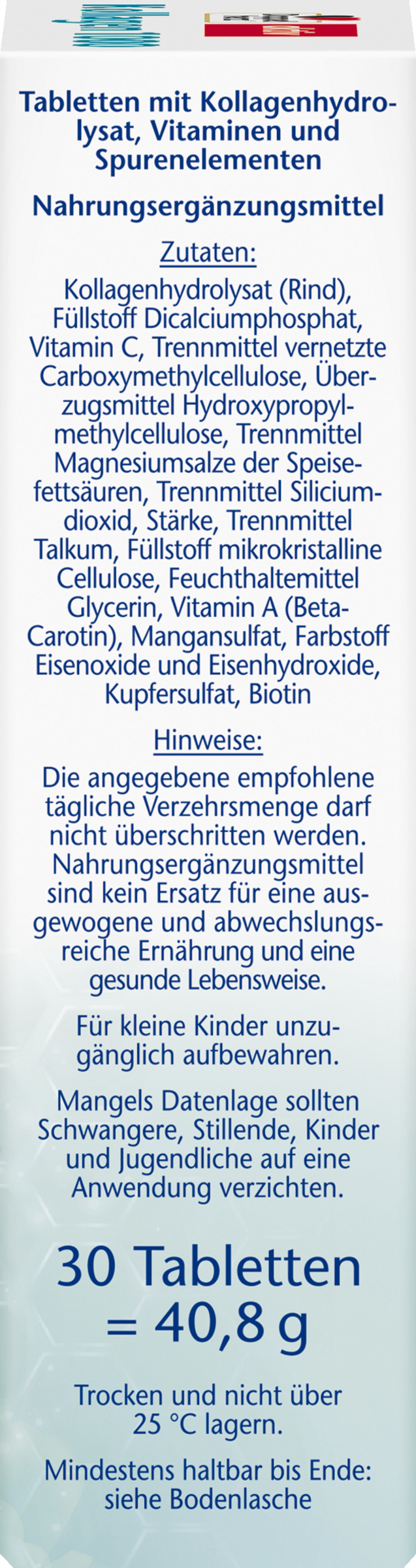 حبوب الكولاجين 1000 + بيوتين 500 جرام + بيتا كاروتين 3