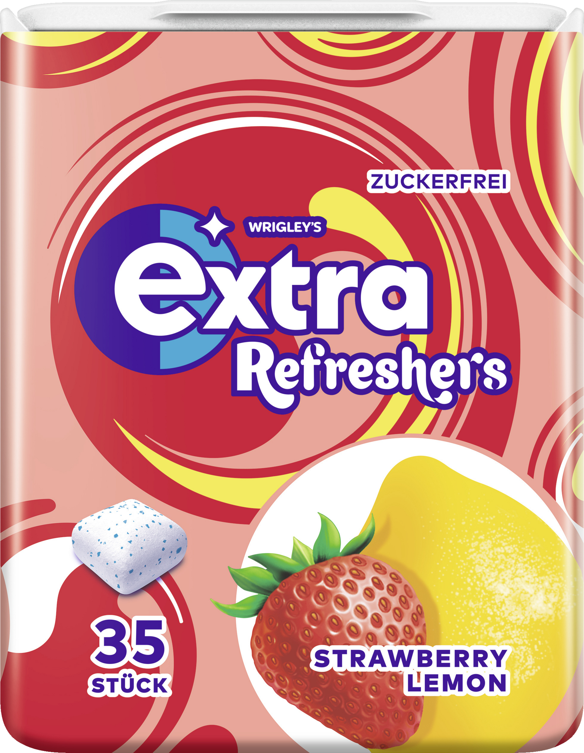 Wrigley`s Extra Refreshers Strawberry Lemon, erfrischender Kaugummi