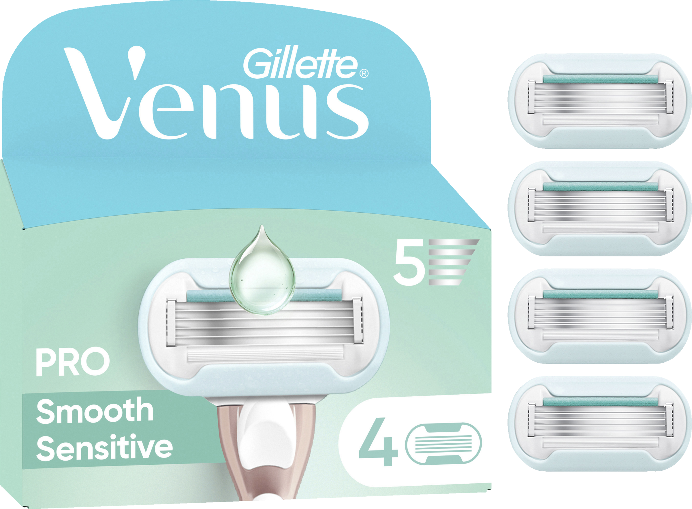 Gillette Venus Pro Smooth Sensitive Klingen