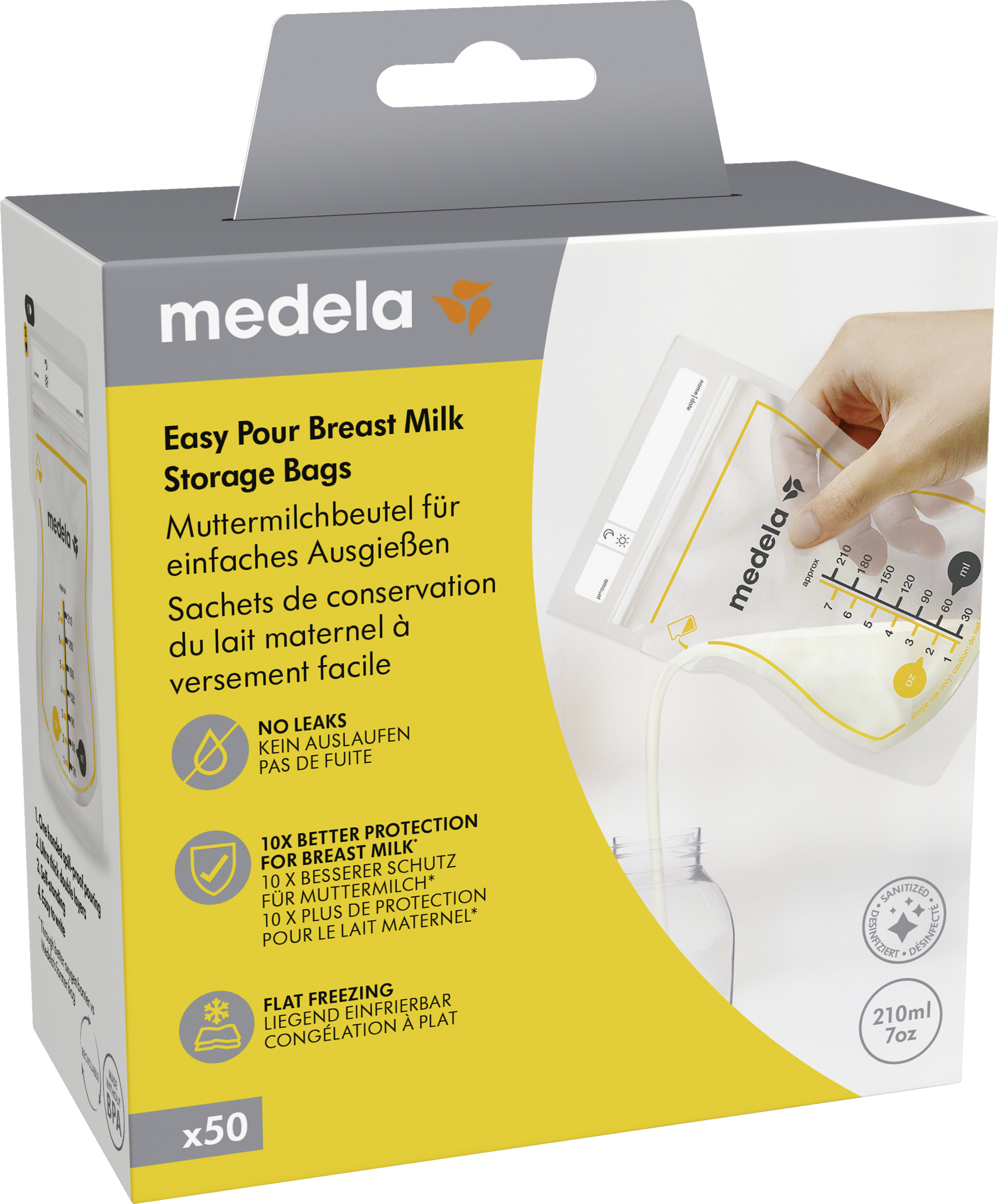 medela Muttermilchbeutel für einfaches Ausgießen