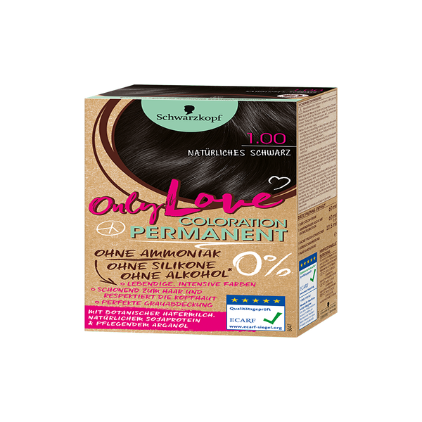 Schwarzkopf Only Love Coloration Permanent Farbe 100 Naturliches Schwarz Online Kaufen Rossmann De