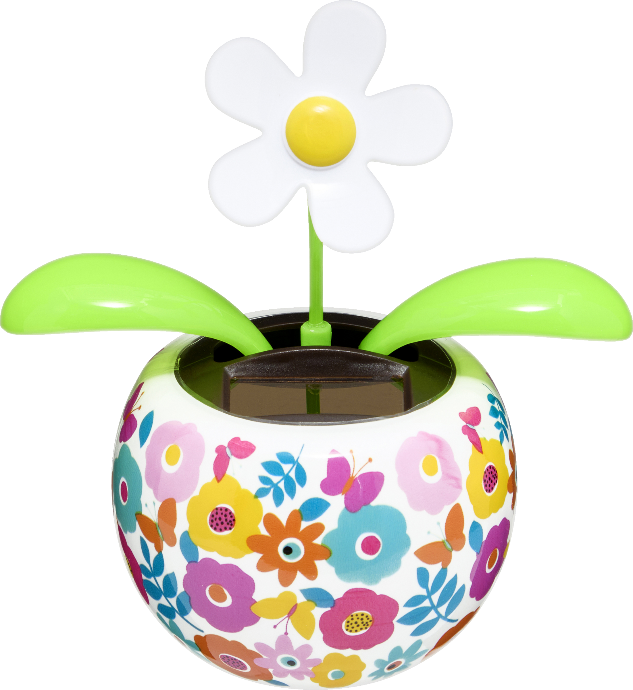 IDEENWELT Solar-Gute-Laune-Blume Weiße Blume