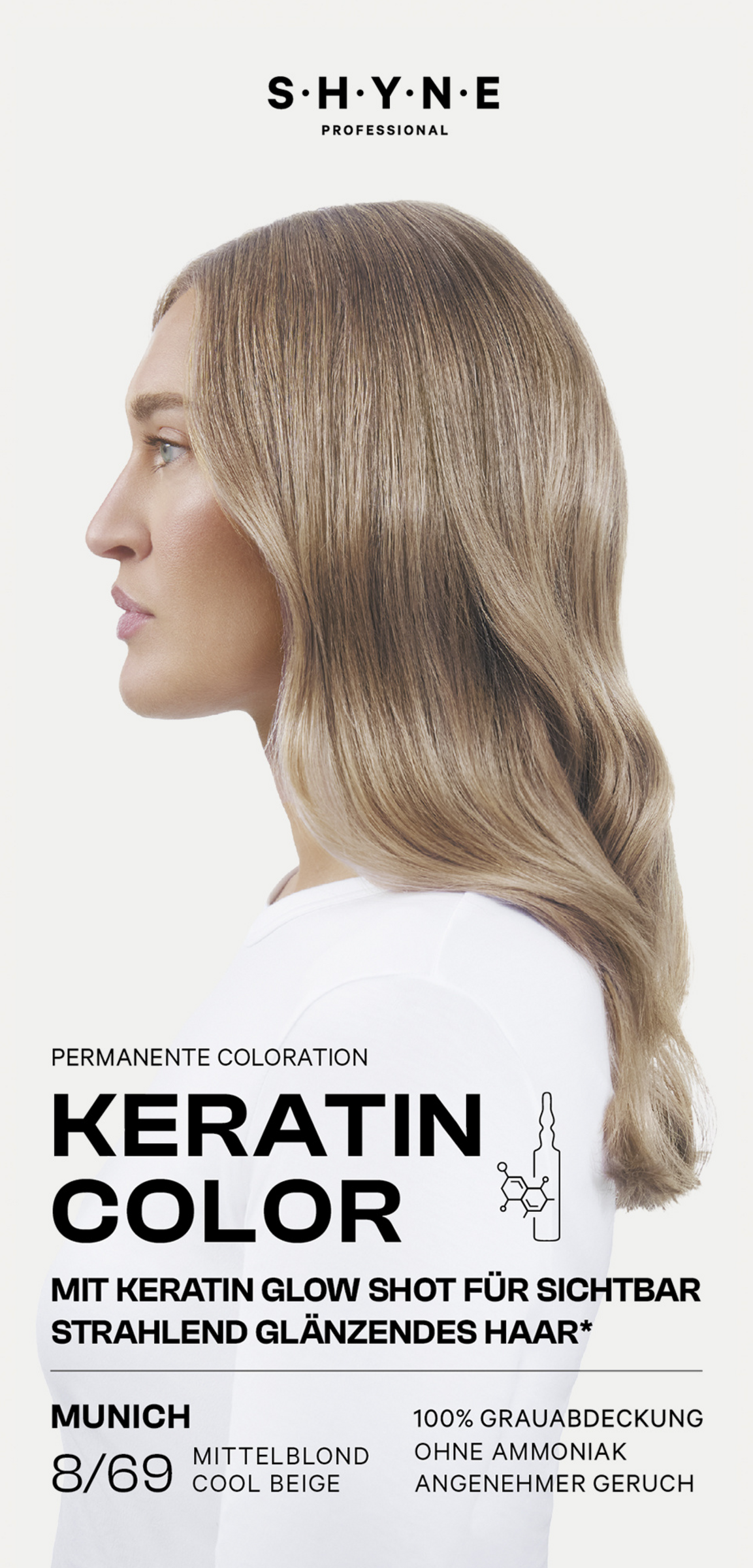 Permanente Coloration Keratin Color 8/69 München