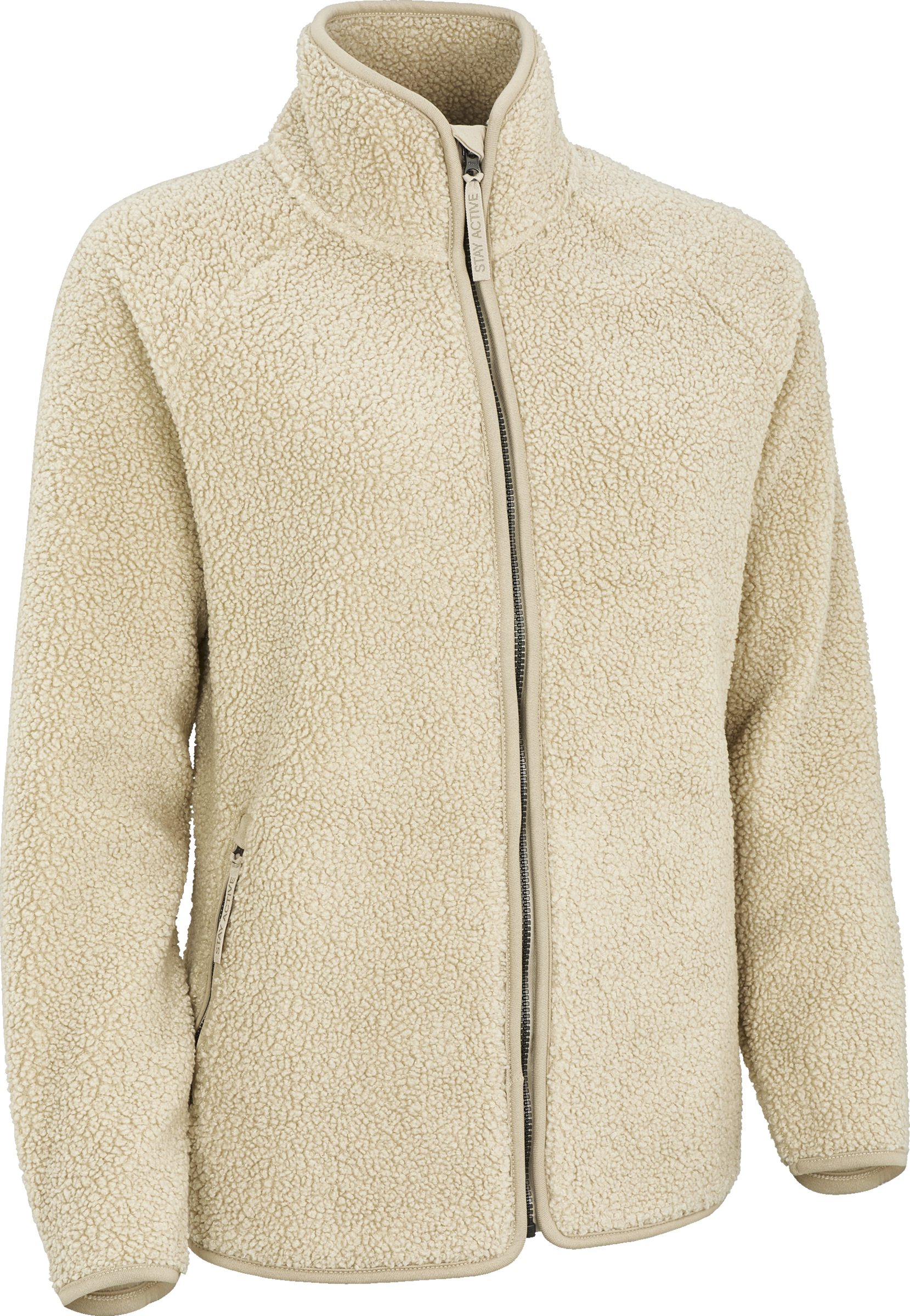 IDEENWELT Teddy Fleece-Jacke beige Gr. L