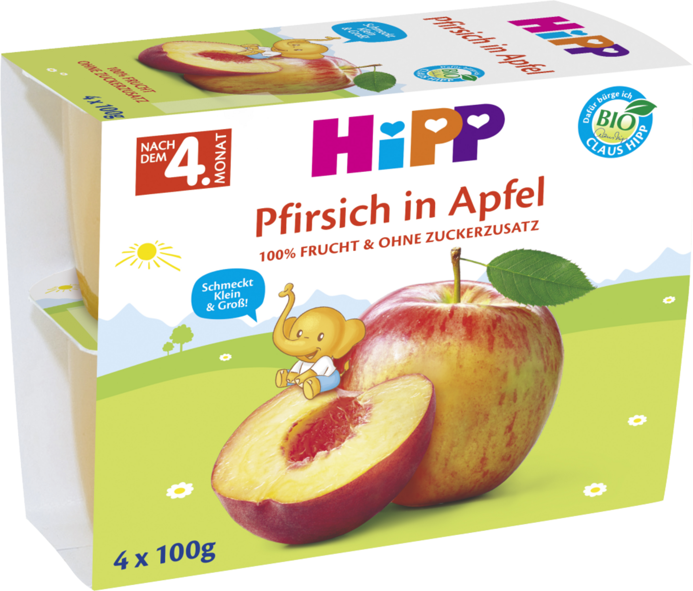 HiPP Bio Pfirsich in Apfel ab 5. Monat
