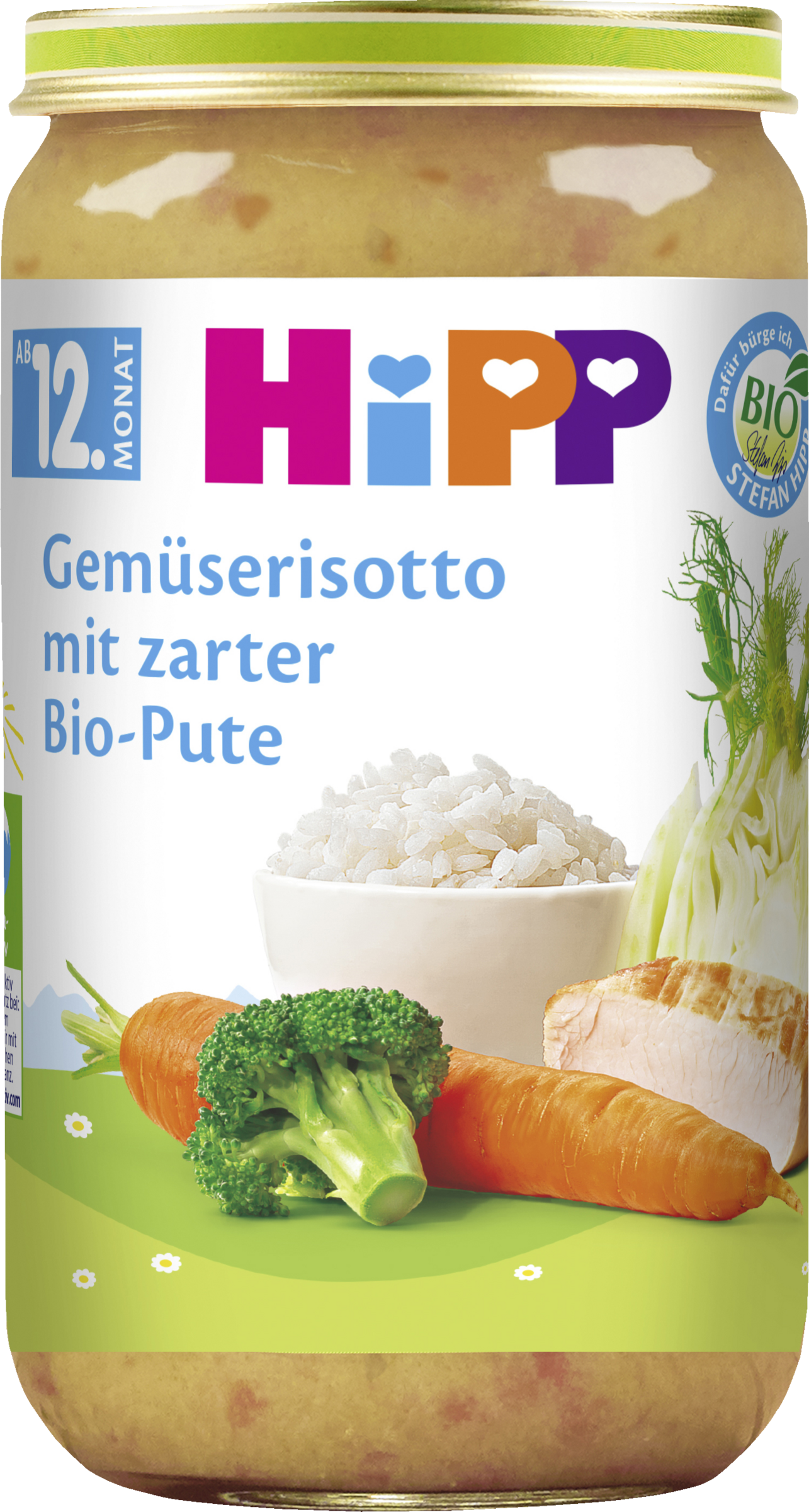 Bio Menü Gemüserisotto mit zarter Bio-Pute