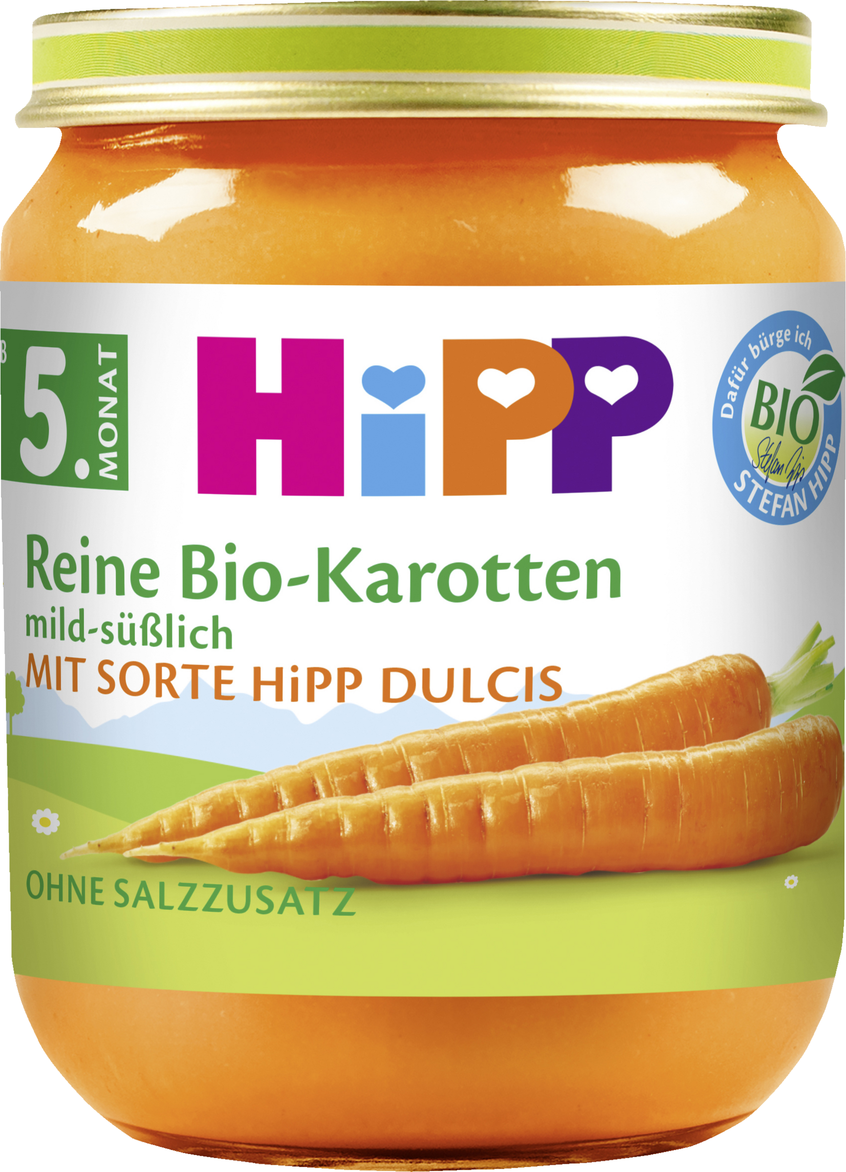HiPP Bio Reine Bio-Karotten mild-süßlich ab 5. Monat