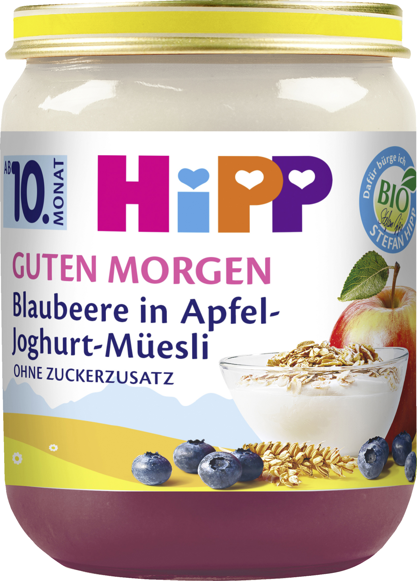 Bio Guten Morgen Blaubeere in Apfel-Joghurt-Müesli