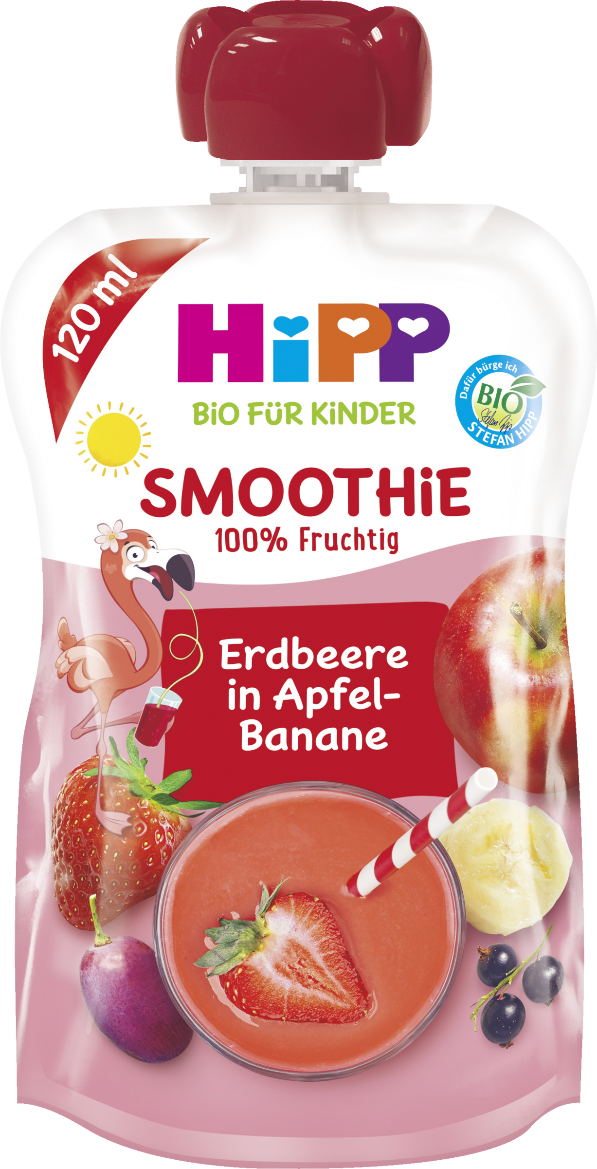HiPP Bio für Kinder Smoothie Erdbeere in Apfel Banane
