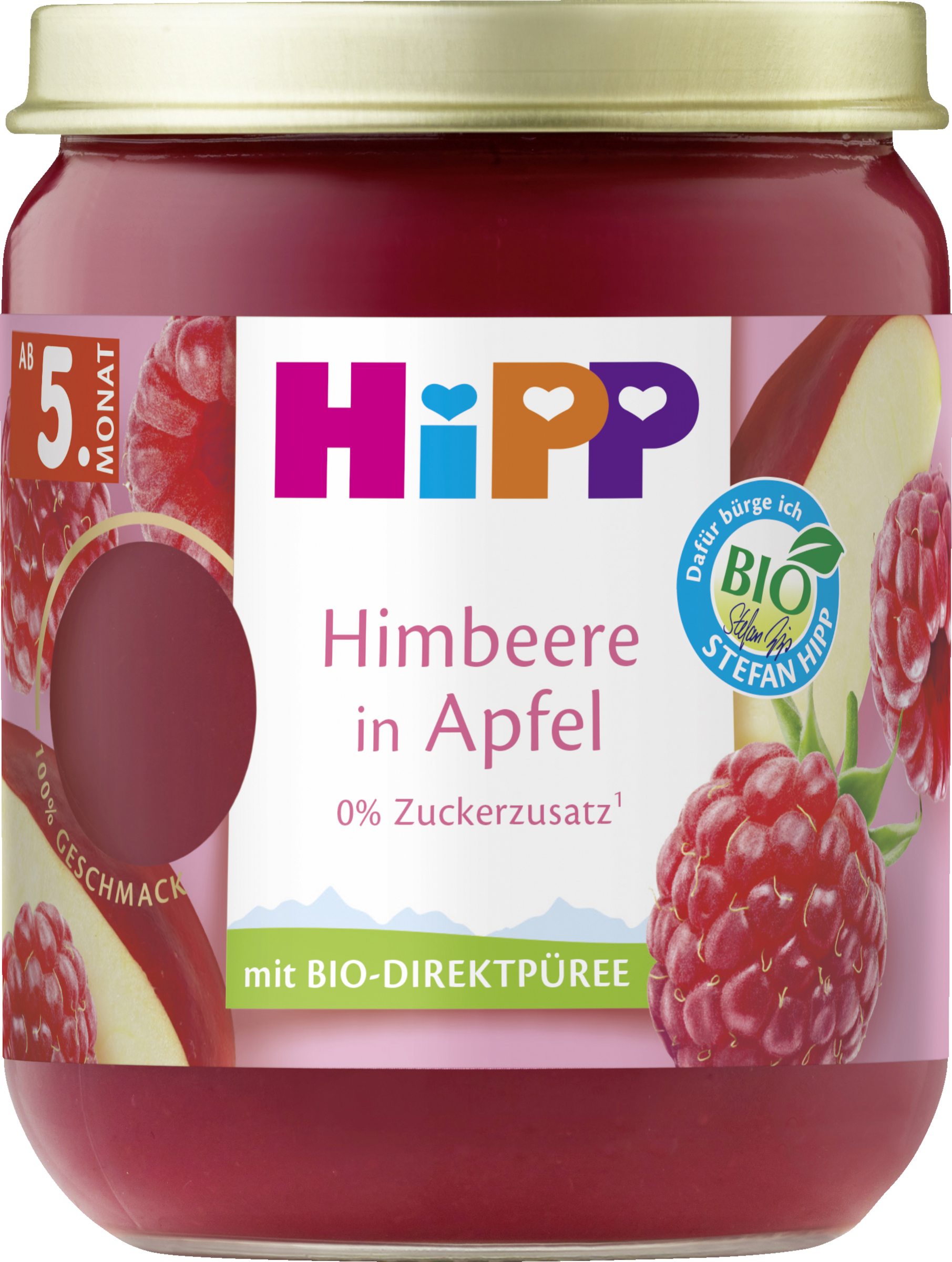 HiPP Bio Früchte Himbeere in Apfel