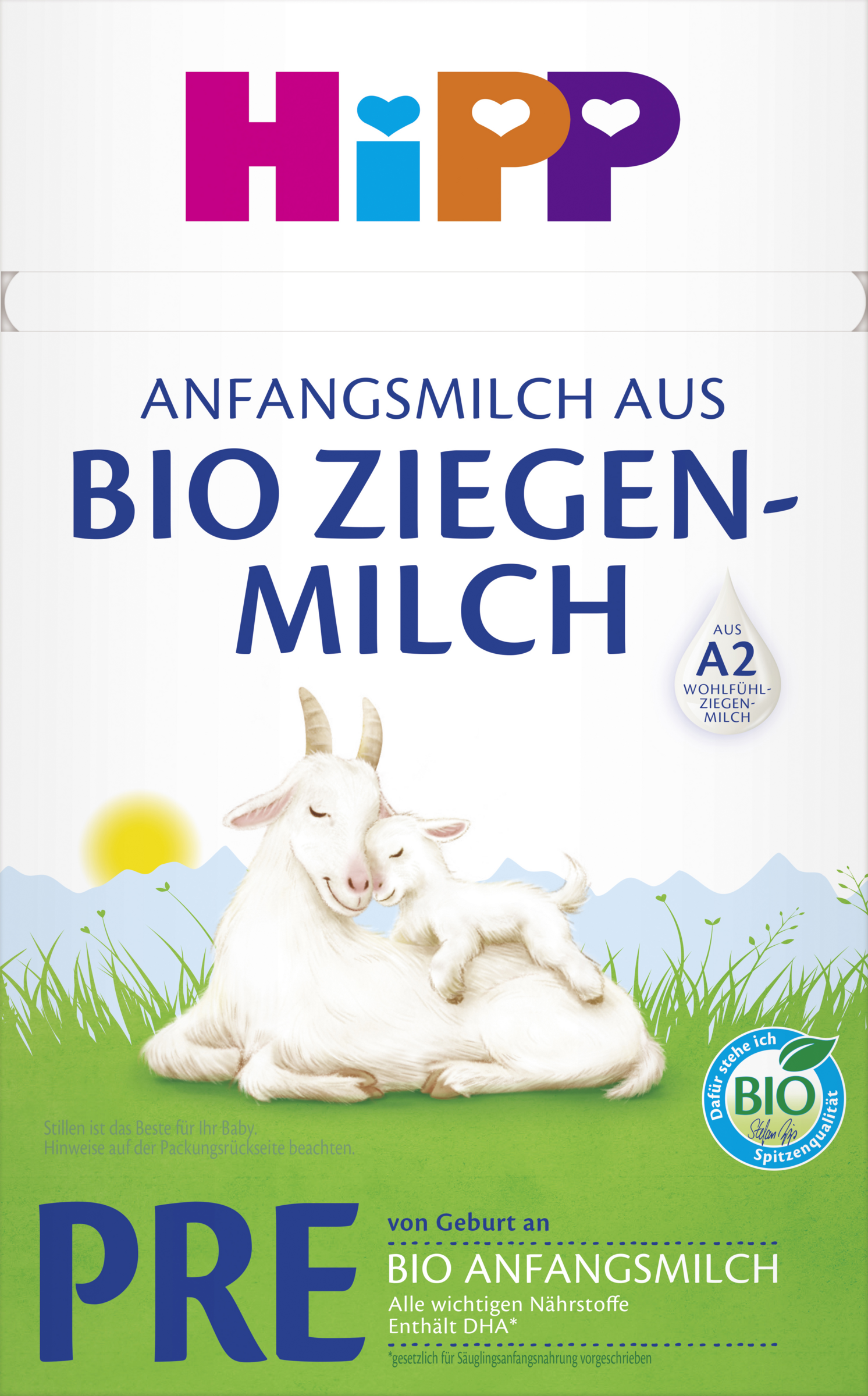 HiPP Bio Anfangsmilch aus Bio Ziegenmilch PRE von Geburt an