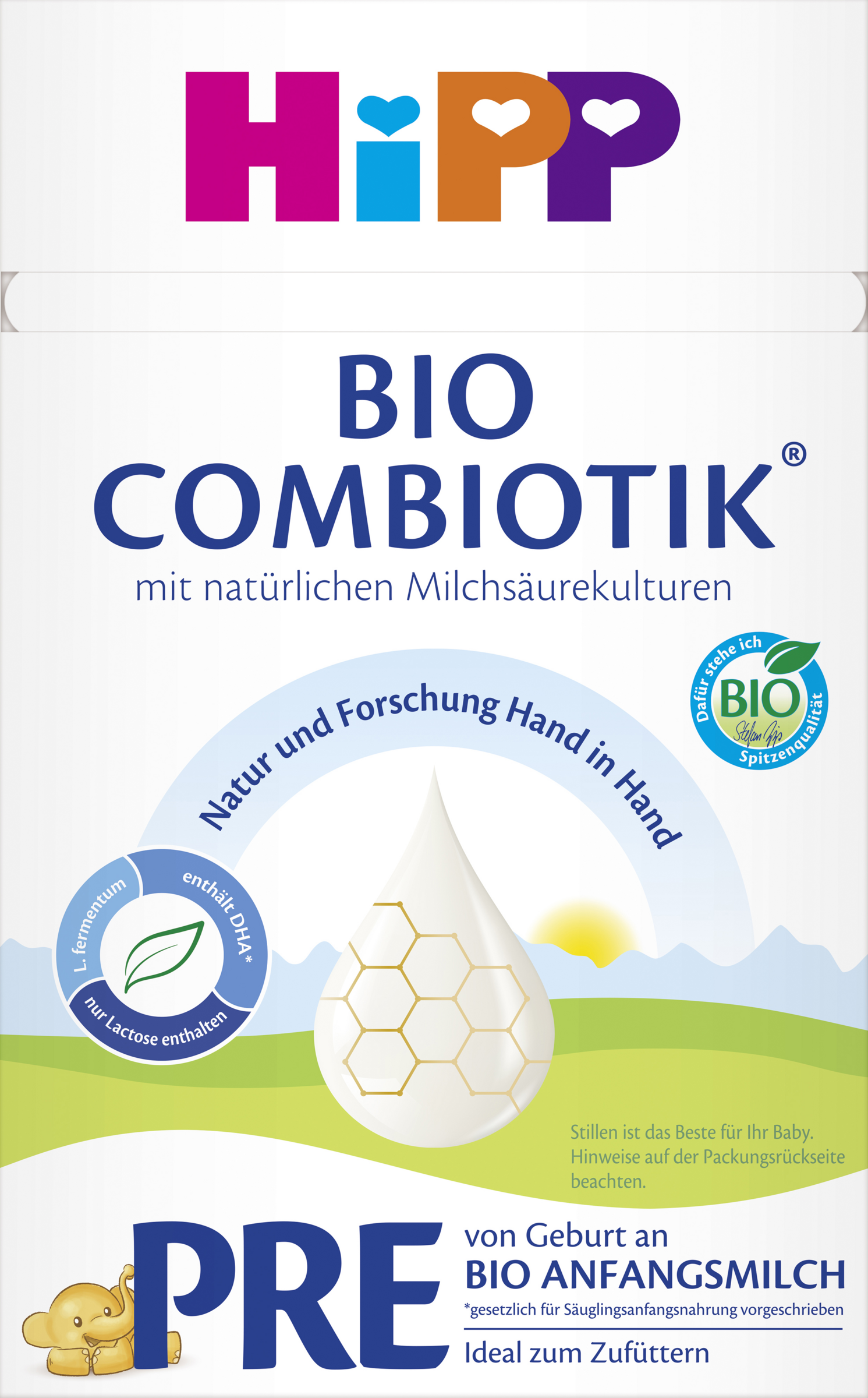 HiPP Bio PRE Combiotik Anfangsmilch von Geburt an