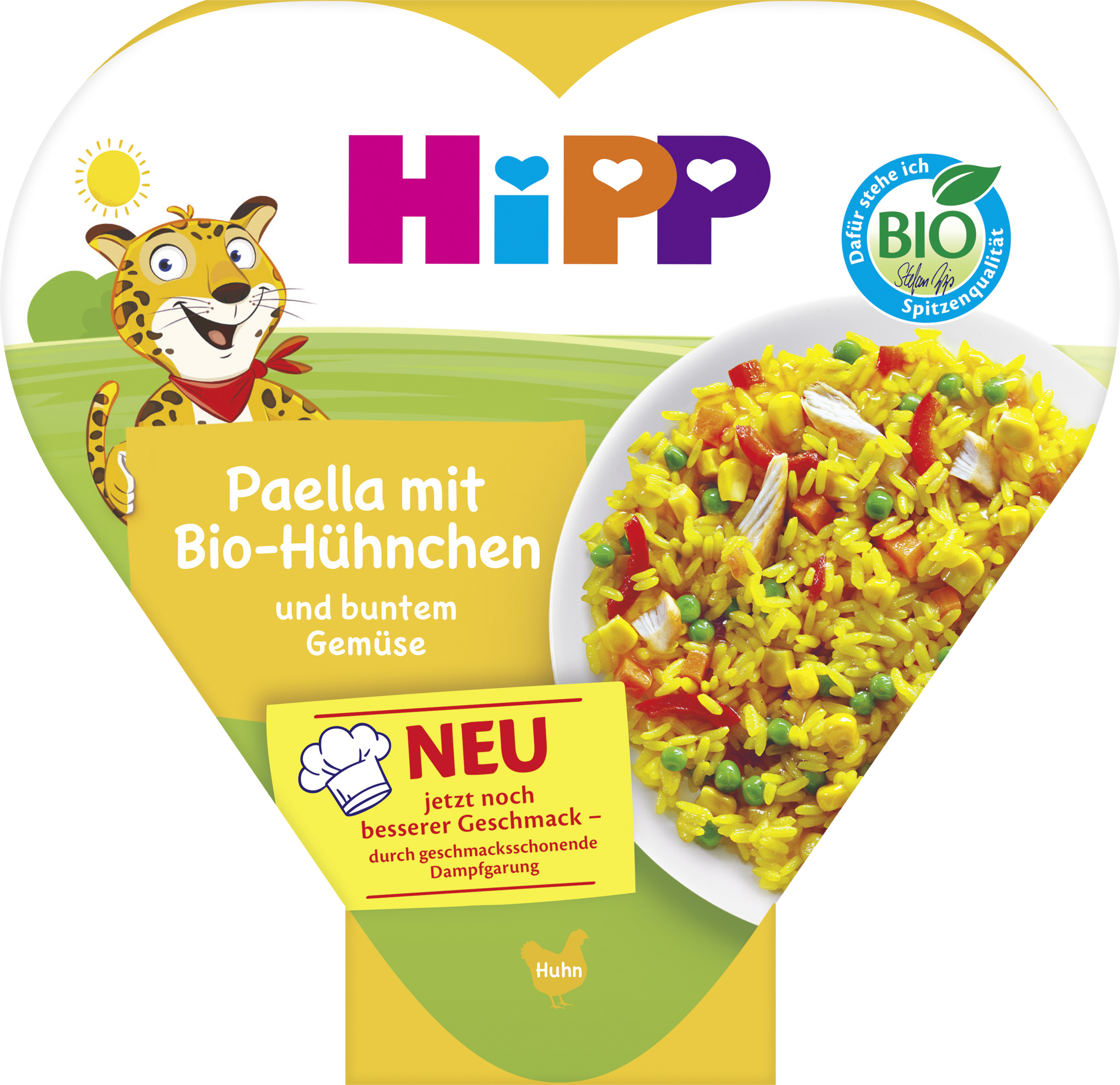 HiPP Bio Menüs Paella mit Bio-Hühnchen und buntem Gemüse ab 1 Jahr