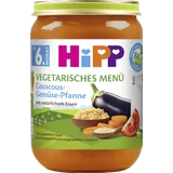 Bio vegetarisches Menü Couscous-Gemüse-Pfanne