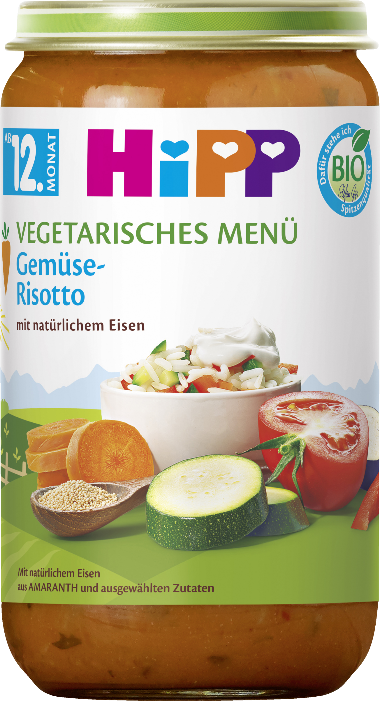 HiPP Bio vegetarisches Menü Gemüse-Risotto