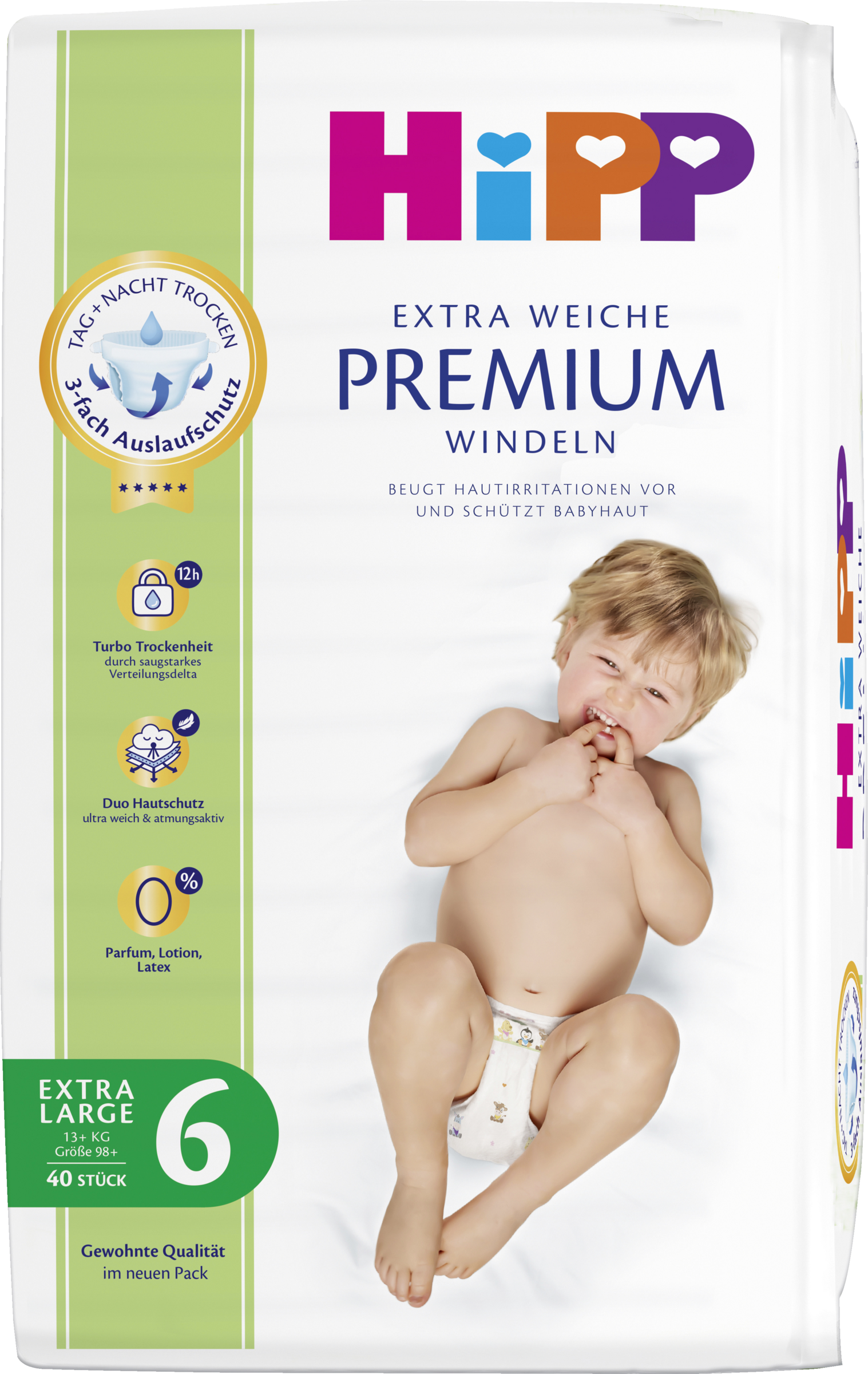 HiPP Windeln Extra Weiche Premium Extra Large Größe 6