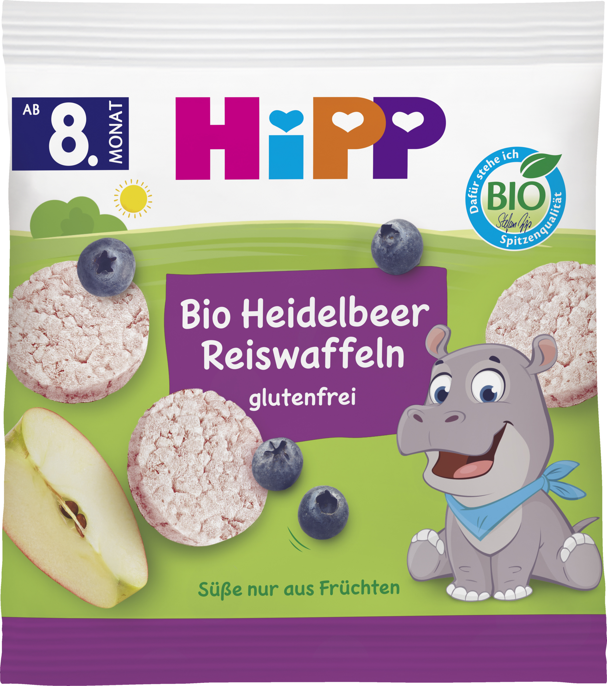 HiPP Bio Heidelbeer Reiswaffeln, ab 8. Monat