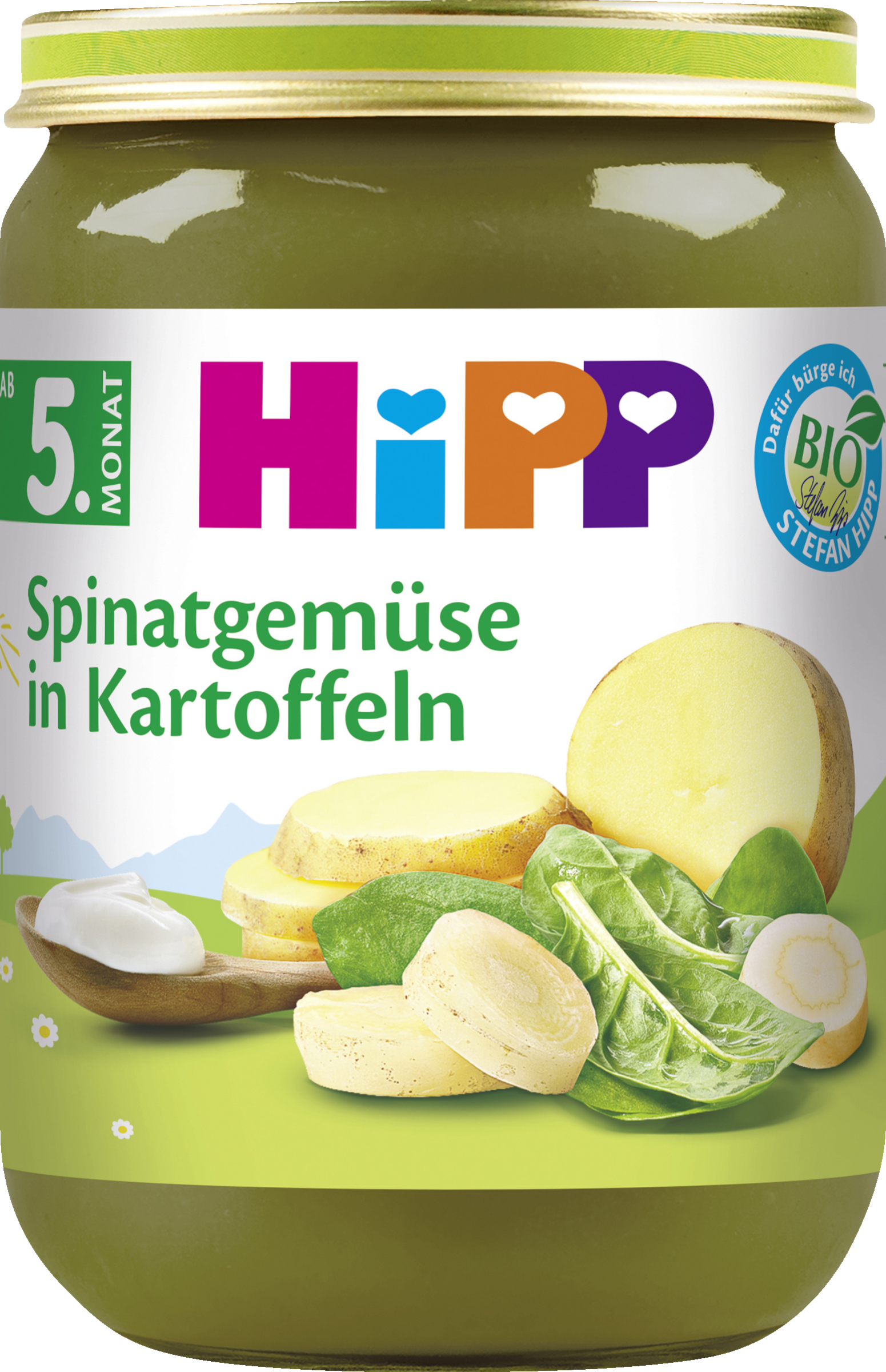 HiPP Bio Spinatgemüse in Kartoffeln ab 5. Monat