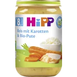 Bio Menü Reis mit Karotten & Bio-Pute