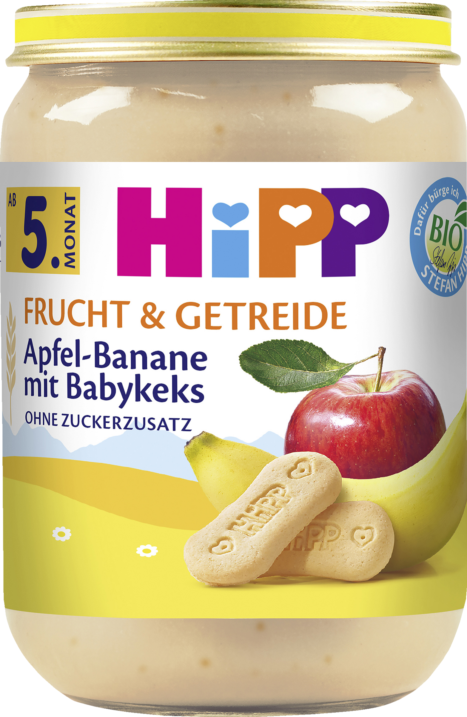 Bio Frucht & Getreide Apfel-Banane mit Babykeks