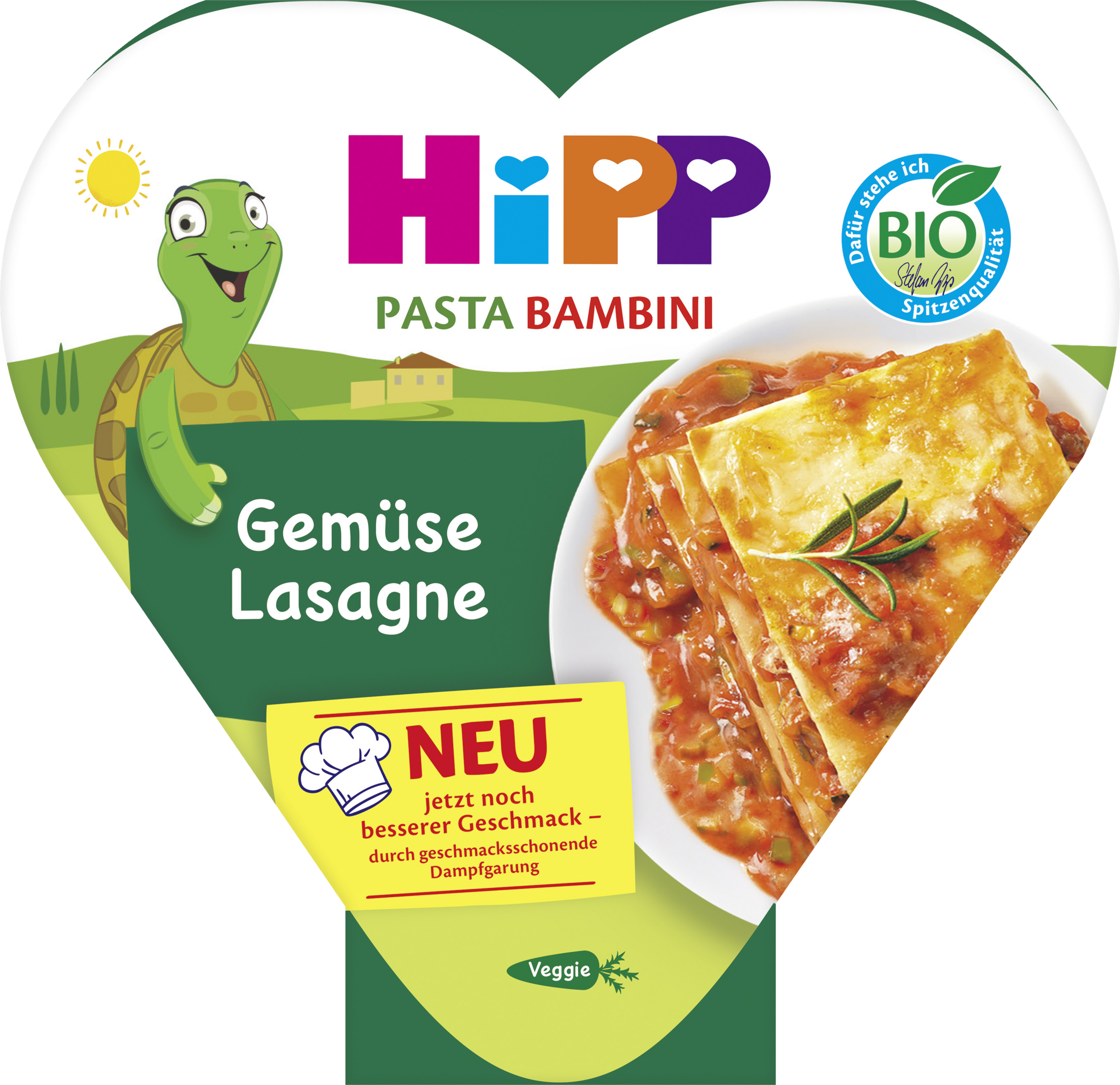 Bio Menüs Pasta Bambini Gemüse Lasagne