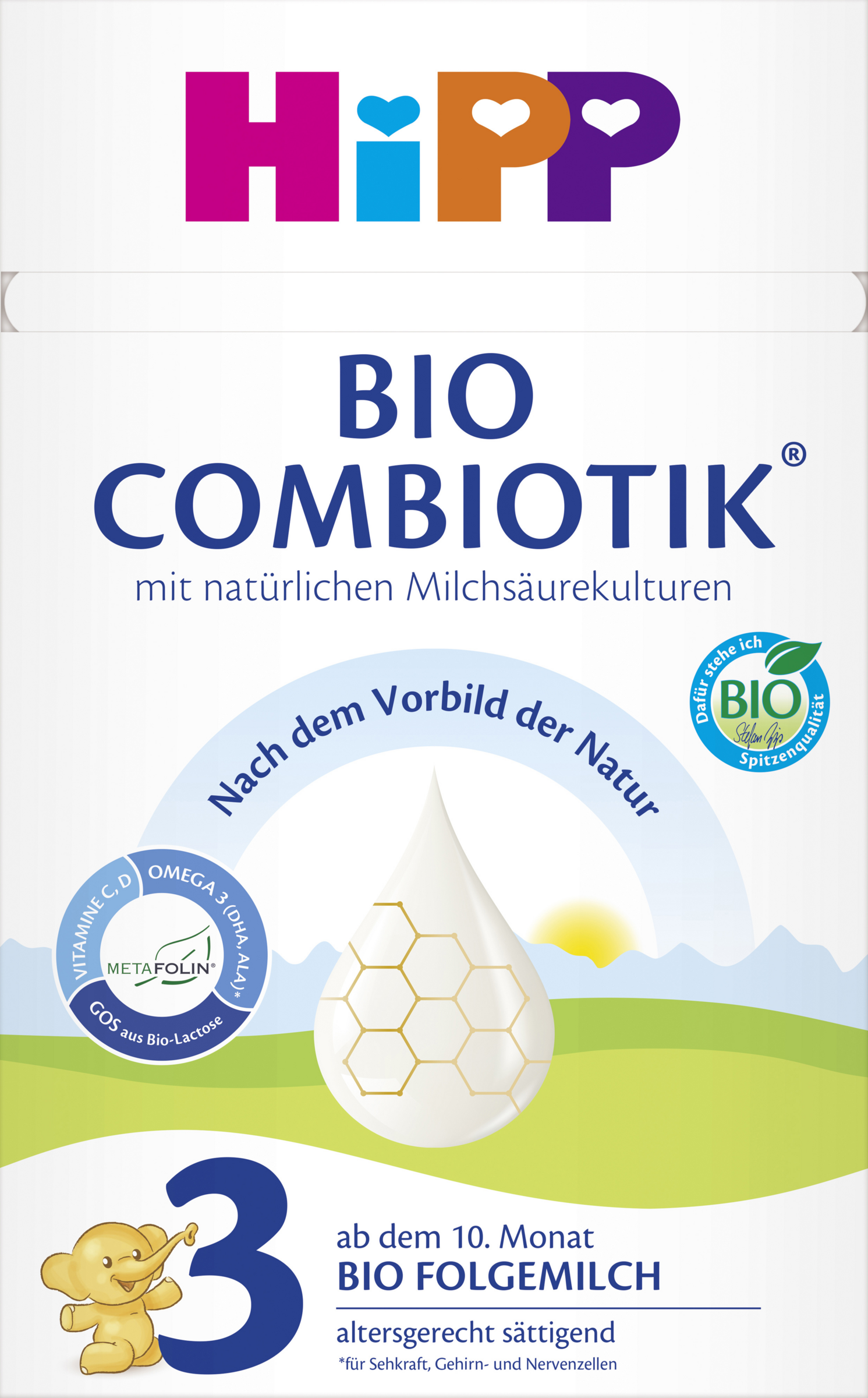 HiPP Bio Folgemilch 3 BIO Combiotik ab dem 10. Monat