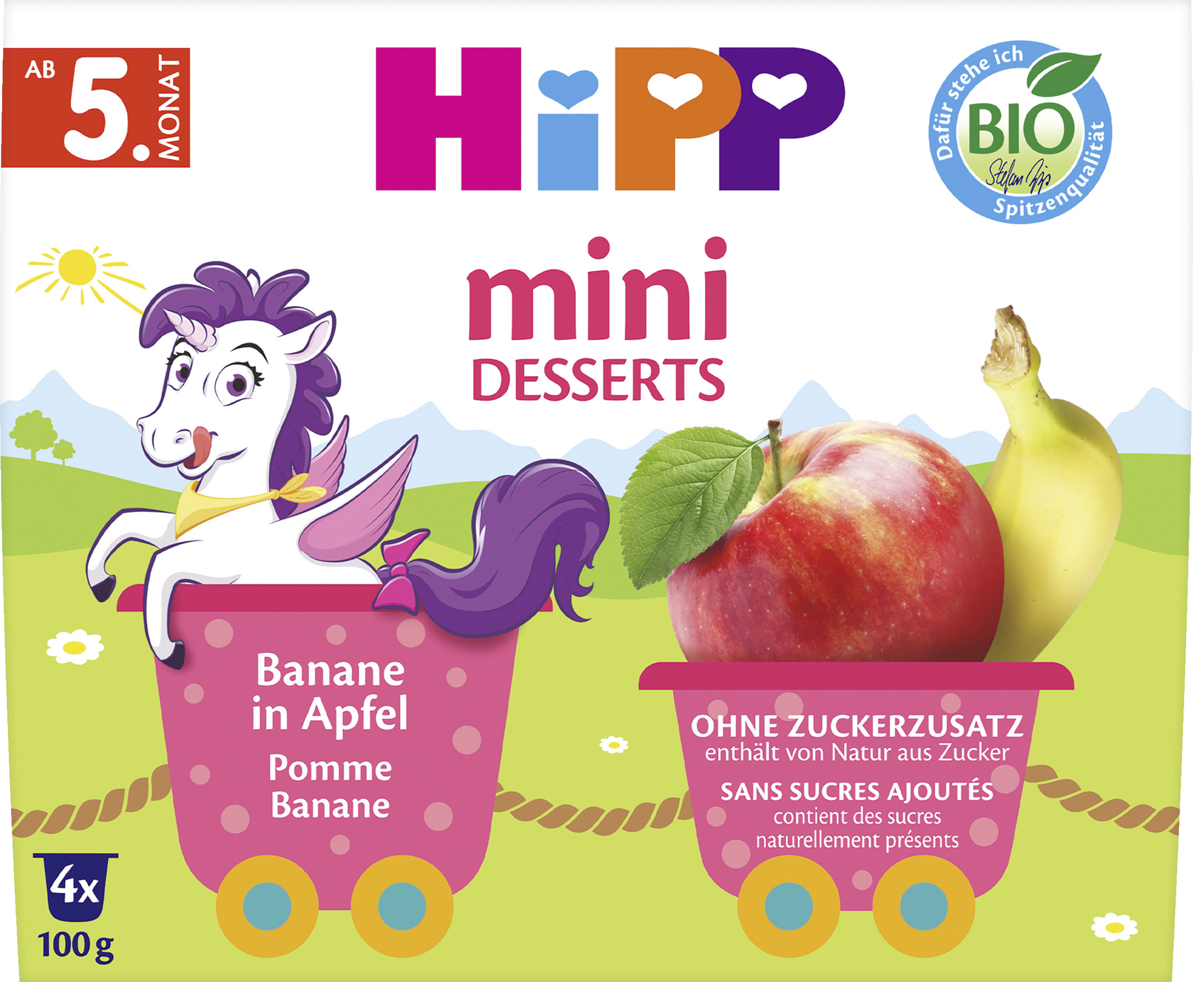 HiPP Bio Banane in Apfel ab 5. Monat