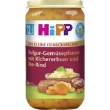 BIO Bulgur-Gemüsepfanne mit Kichererbsen und Bio-Rind