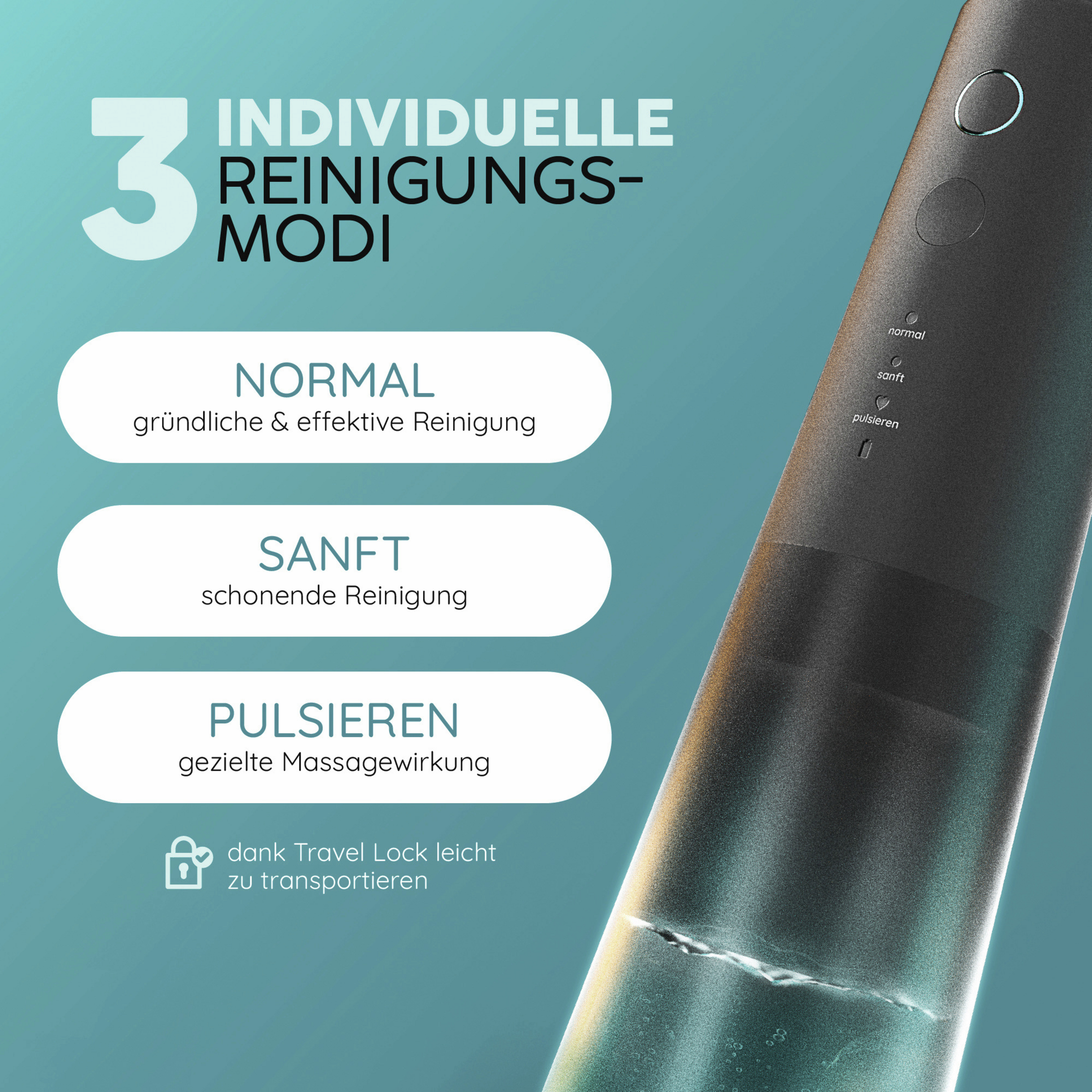 مجموعة البدء لجهاز تنظيف الأسنان بالماء Eco Flow 3