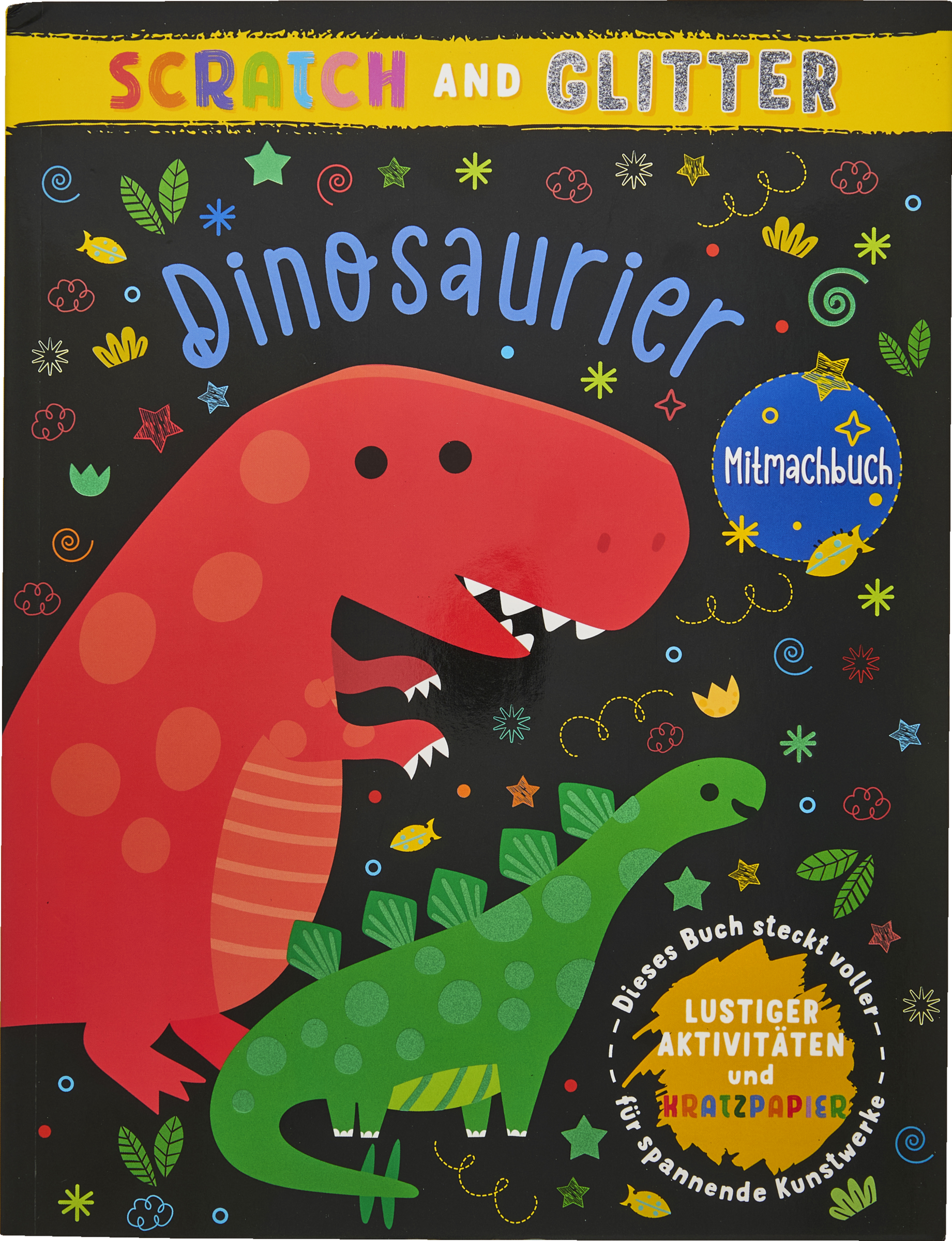 Glitzer-Kratzbuch Dinosaurier