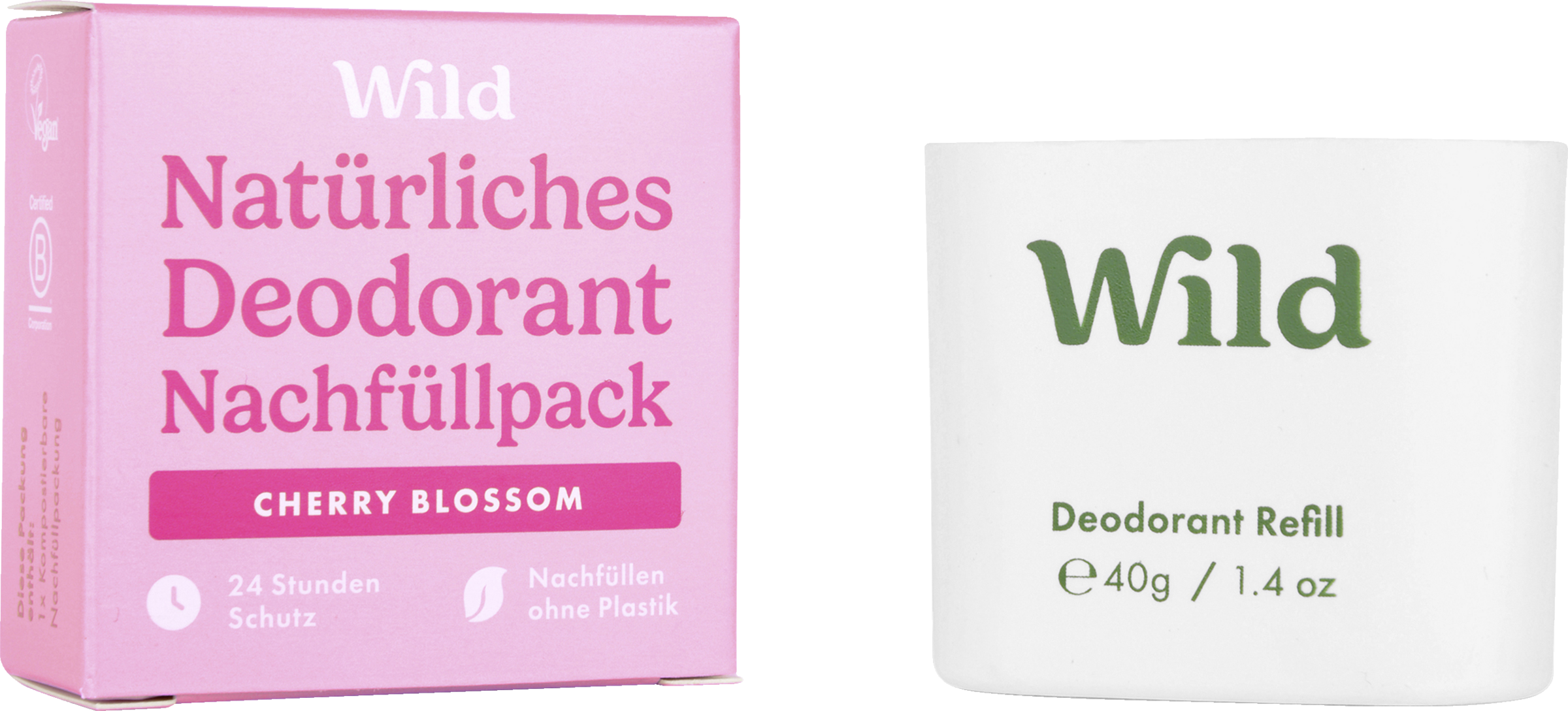 Wild Deostick Cherry Blossom Nachfüllpack, 40 g