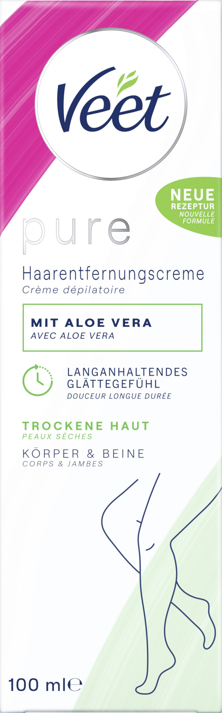 Veet PURE Haarentfernungscreme Trockene Haut