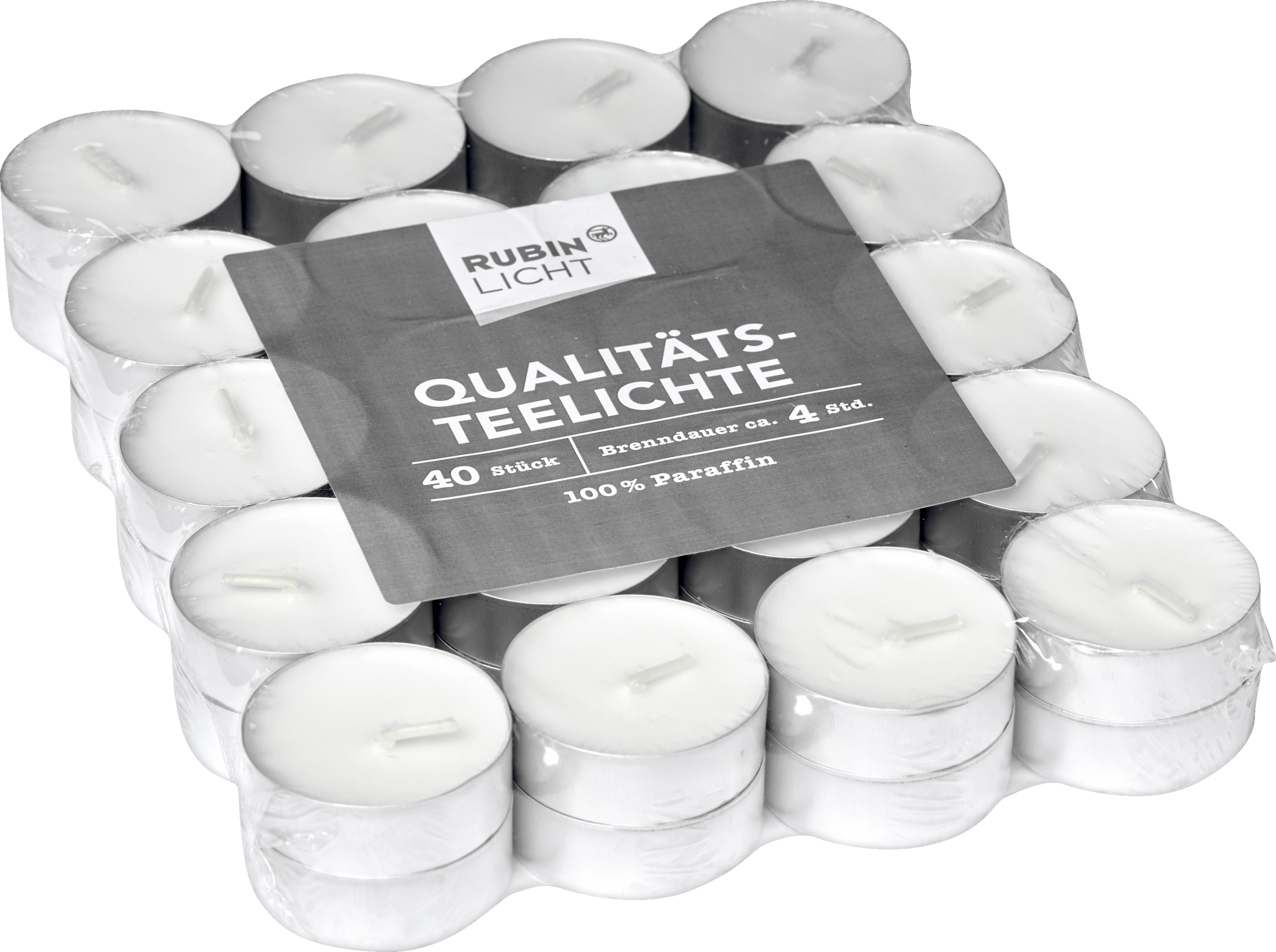 RUBIN LICHT Teelichte 40er-Pack