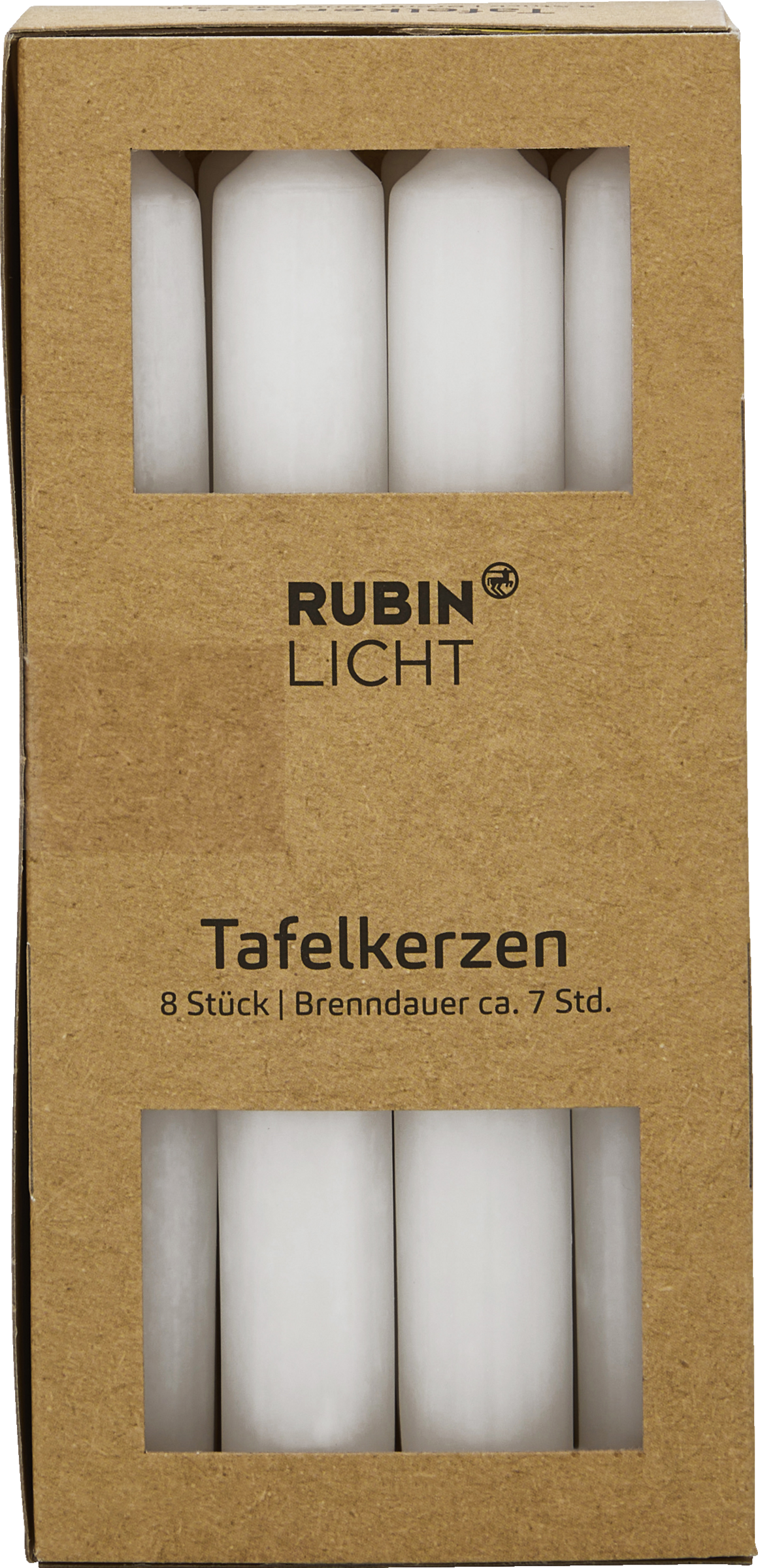 RUBIN LICHT Tafelkerzen weiß