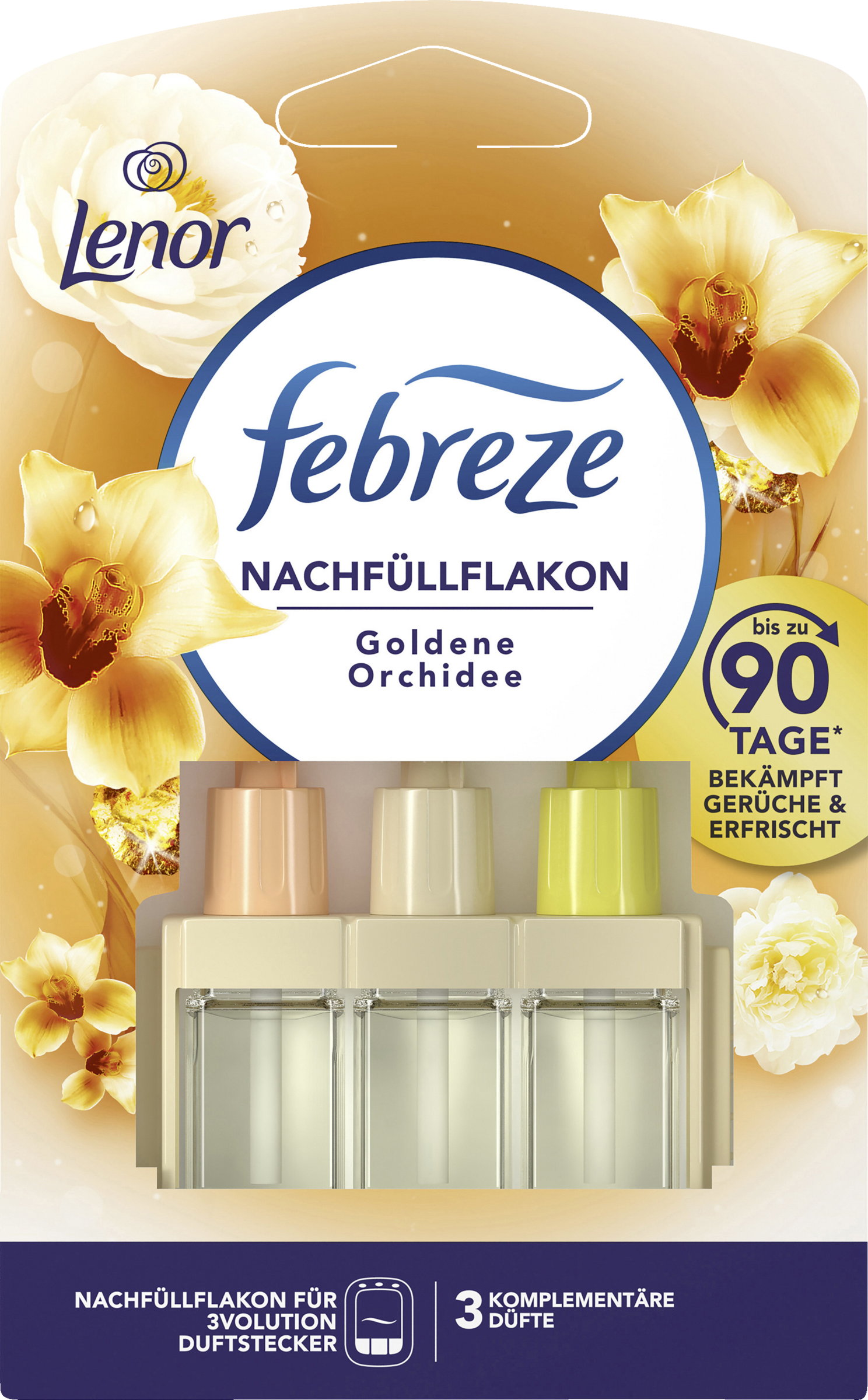 febreze 3Volution Duftstecker Nachfüllflakon Lenor Goldene Orchidee