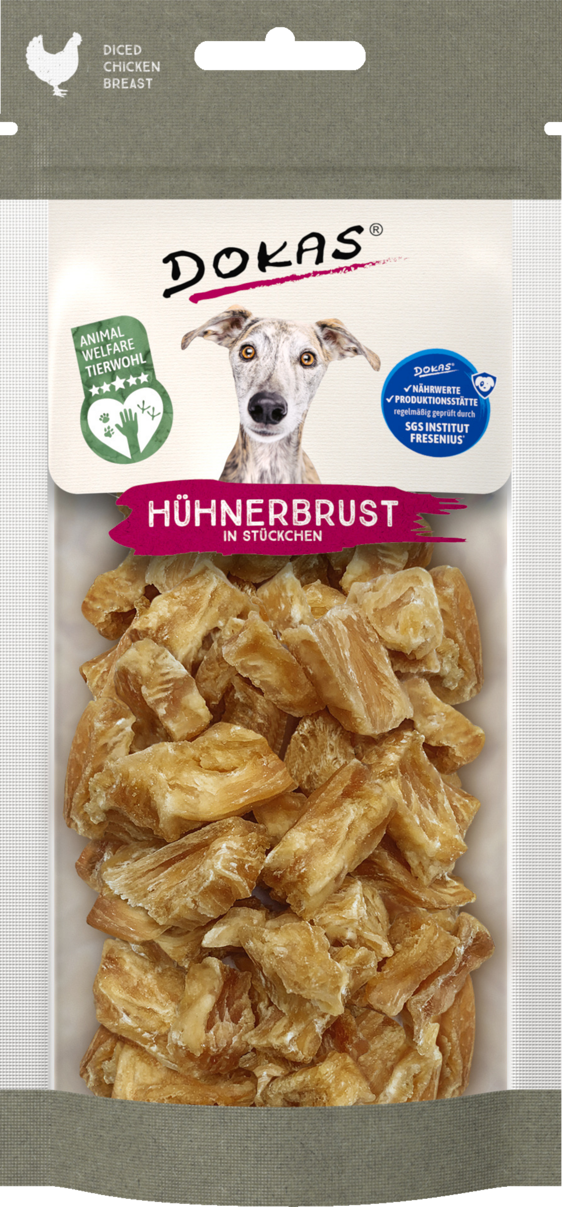 Hühnerbrust in Stücken