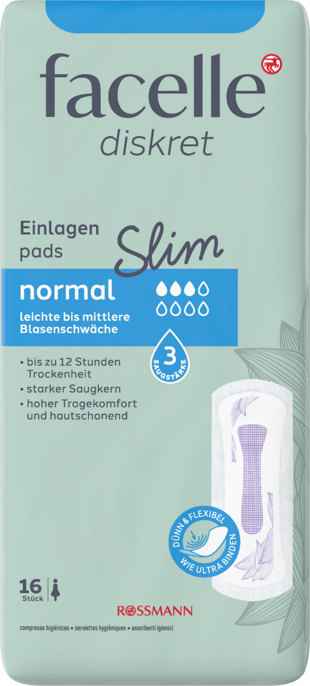 Hygiene-Einlagen Slim normal 16 Stück