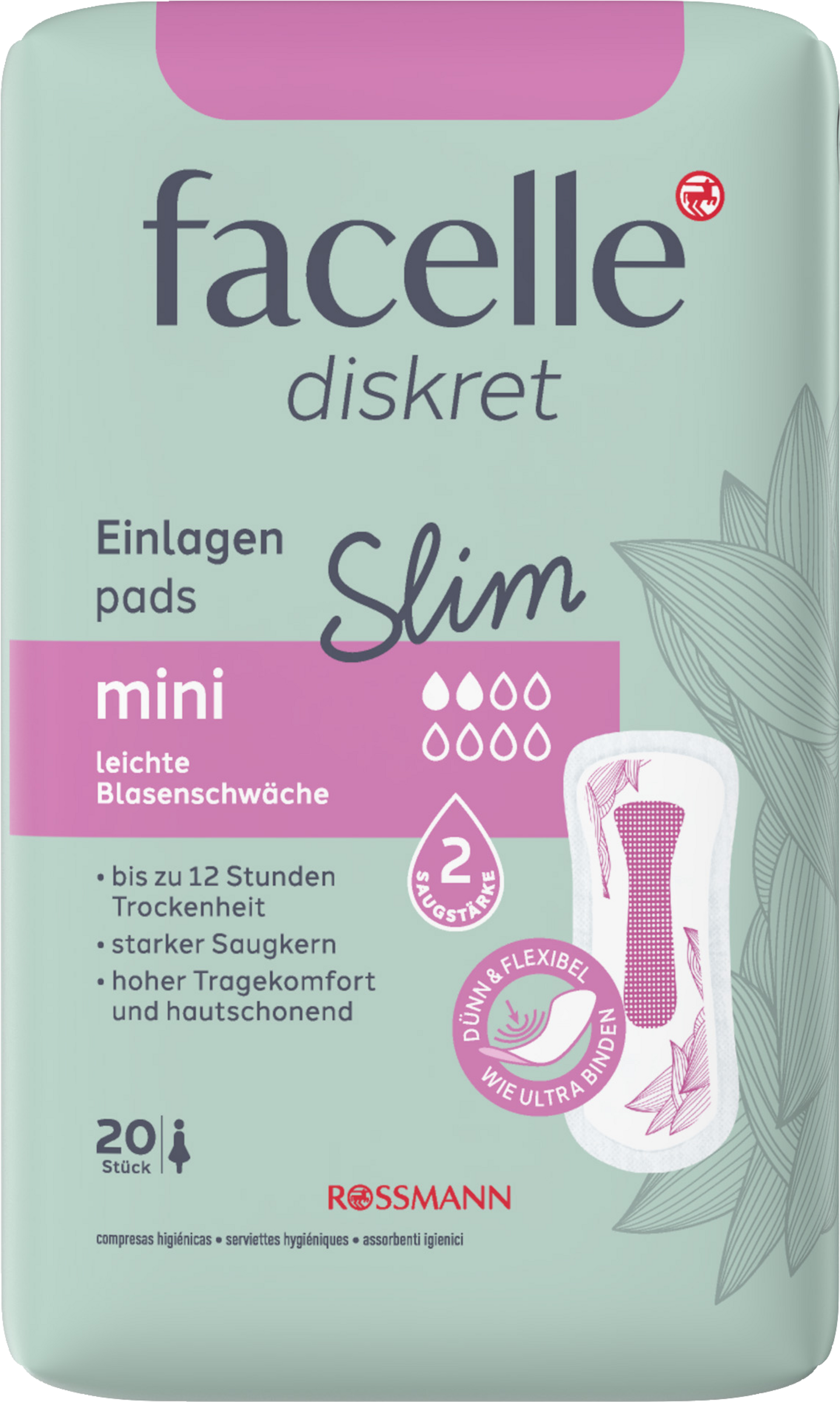 Hygiene-Einlagen slim mini 20 Stück