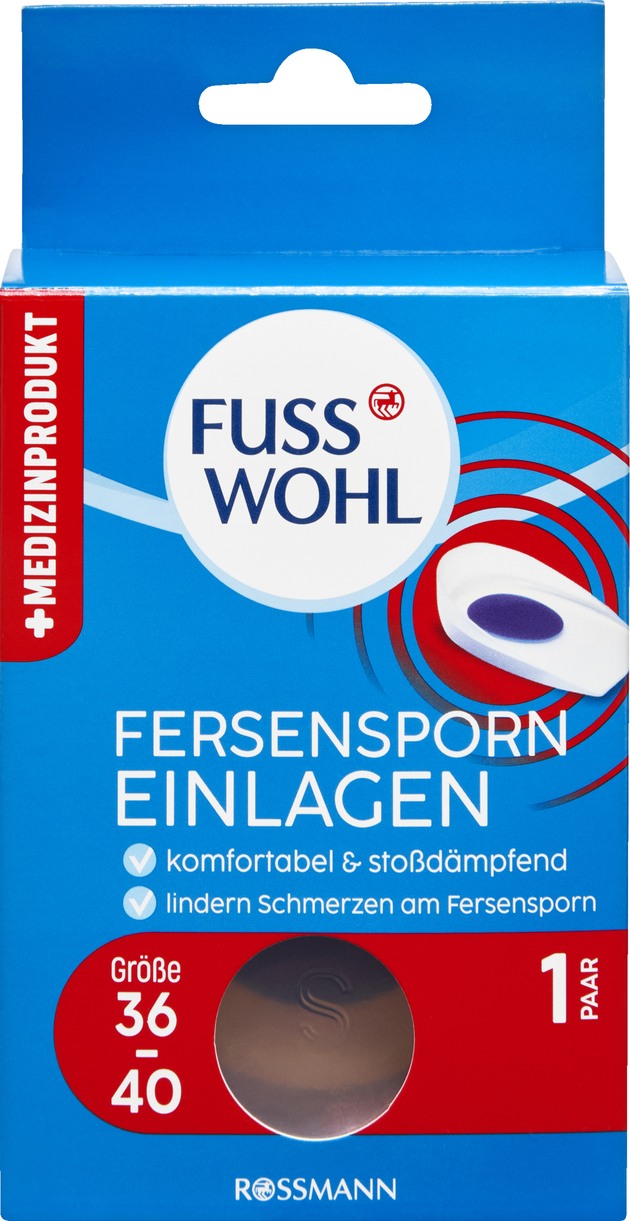 FUSSWOHL Fersensporn Einlagen Größe S