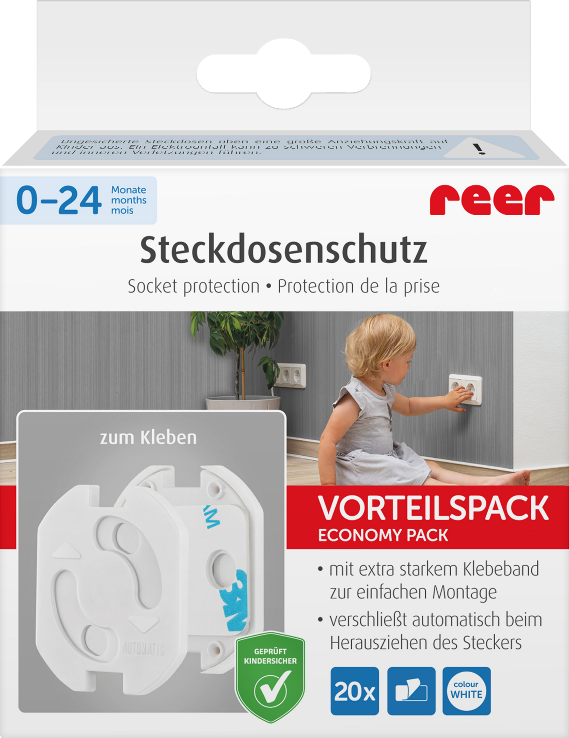 reer Steckdosenschutz zum Kleben 20er