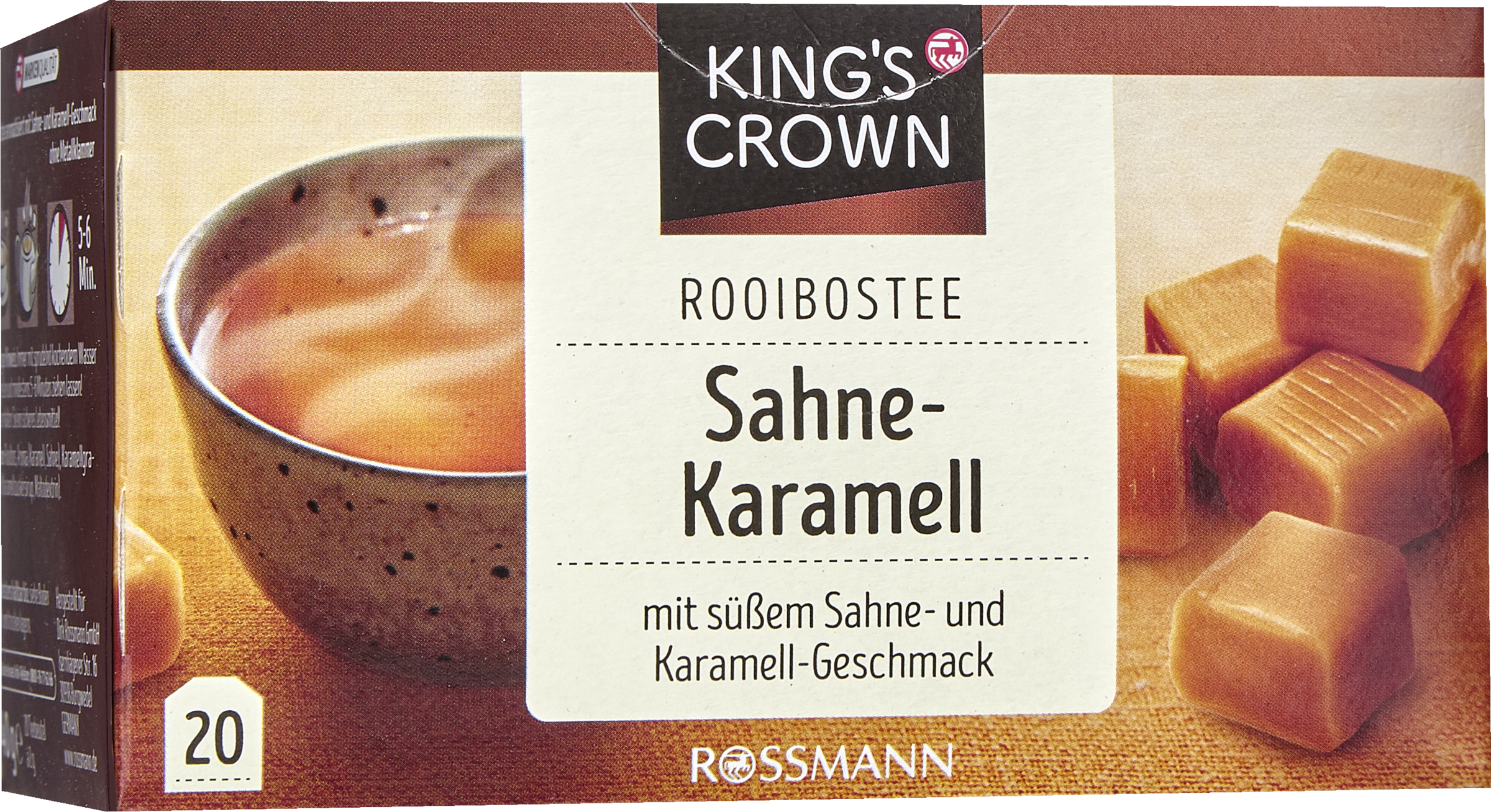 KING'S CROWN Rooibostee Sahne-Karamell