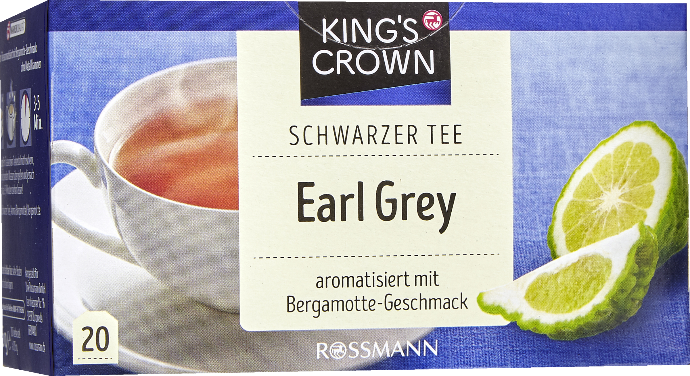 KING'S CROWN Schwarzer Tee Earl Grey
